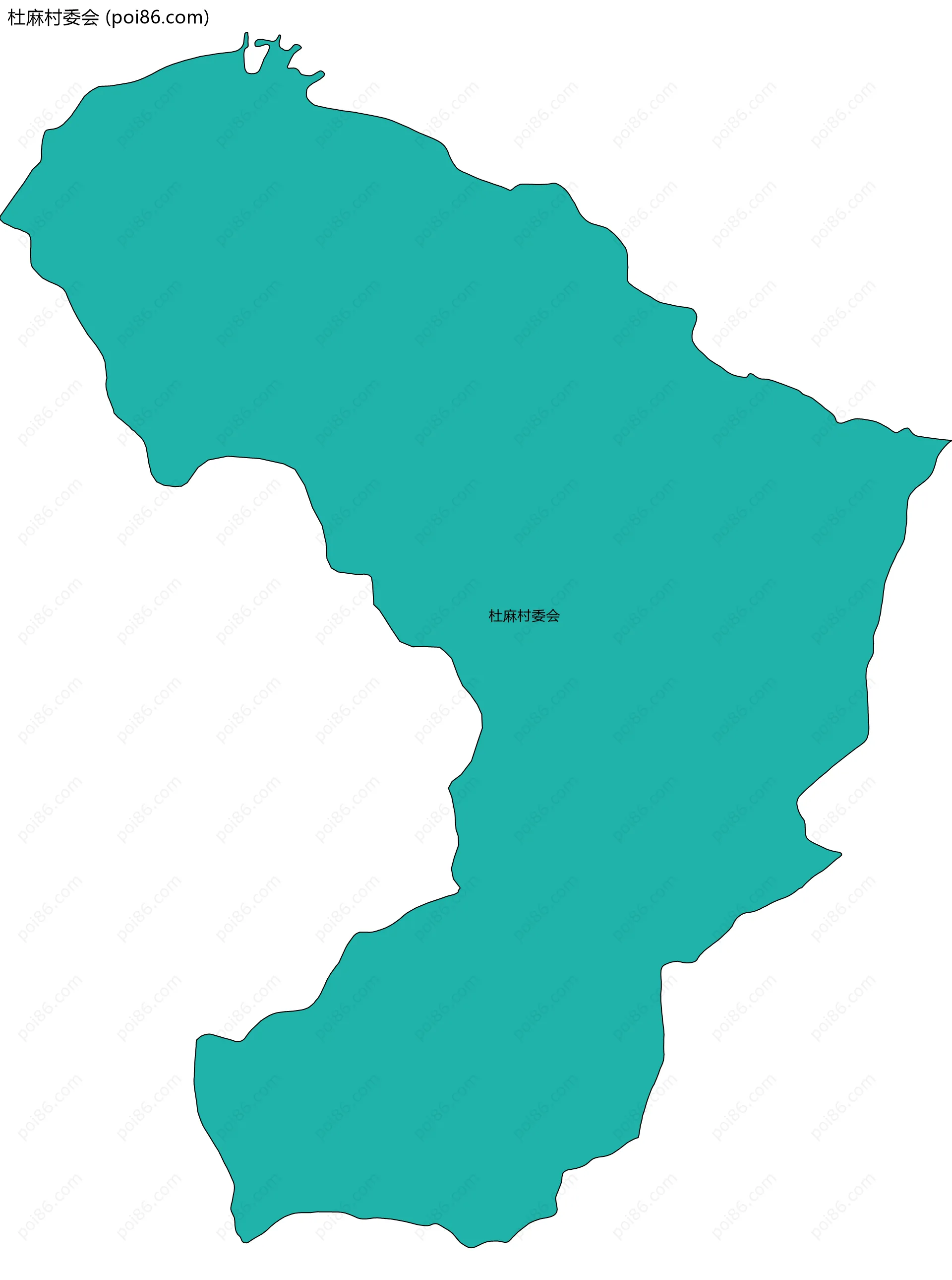 杜麻村委会边界地图