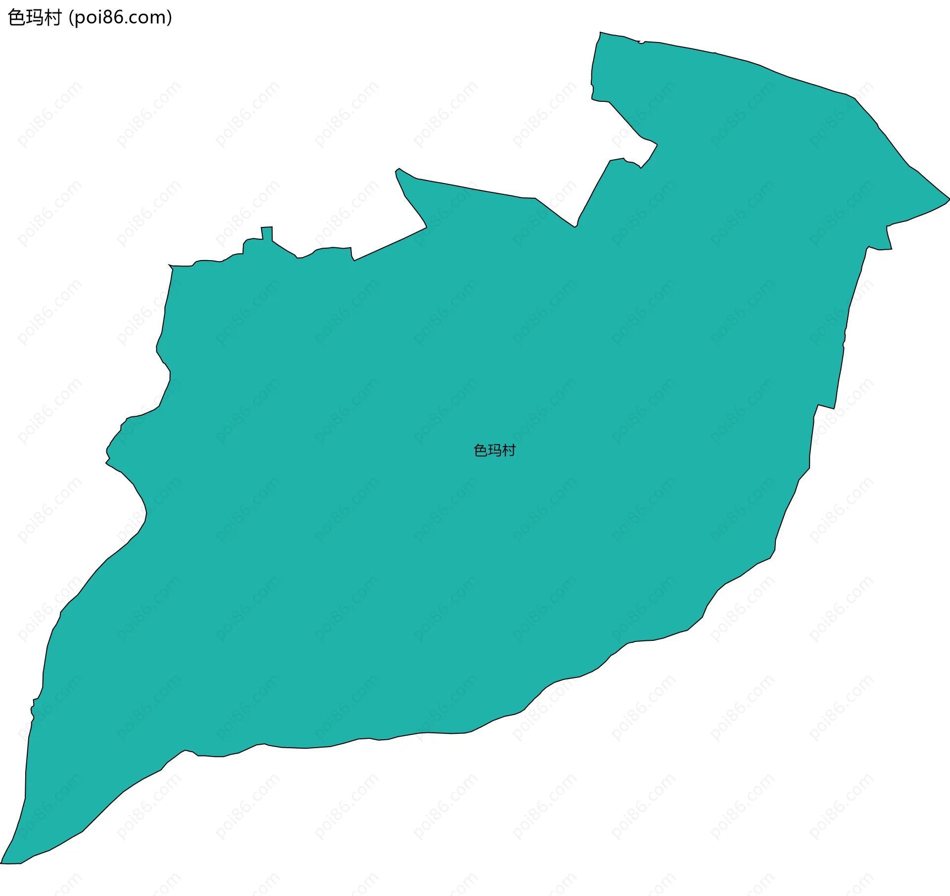 色玛村边界地图
