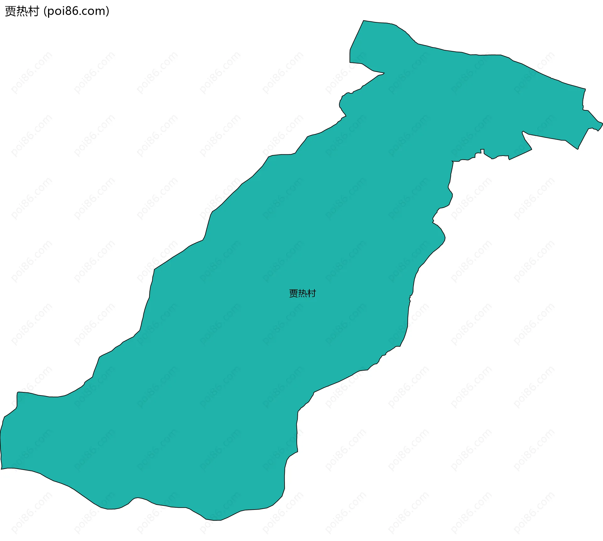 贾热村边界地图