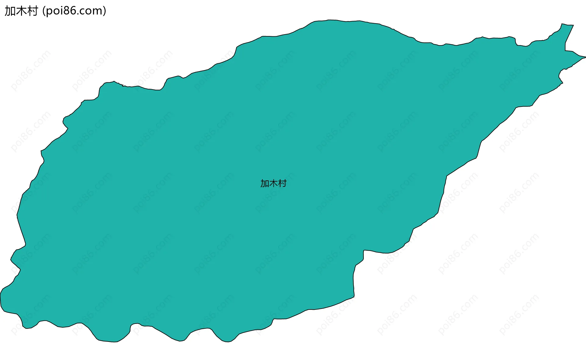 加木村边界地图