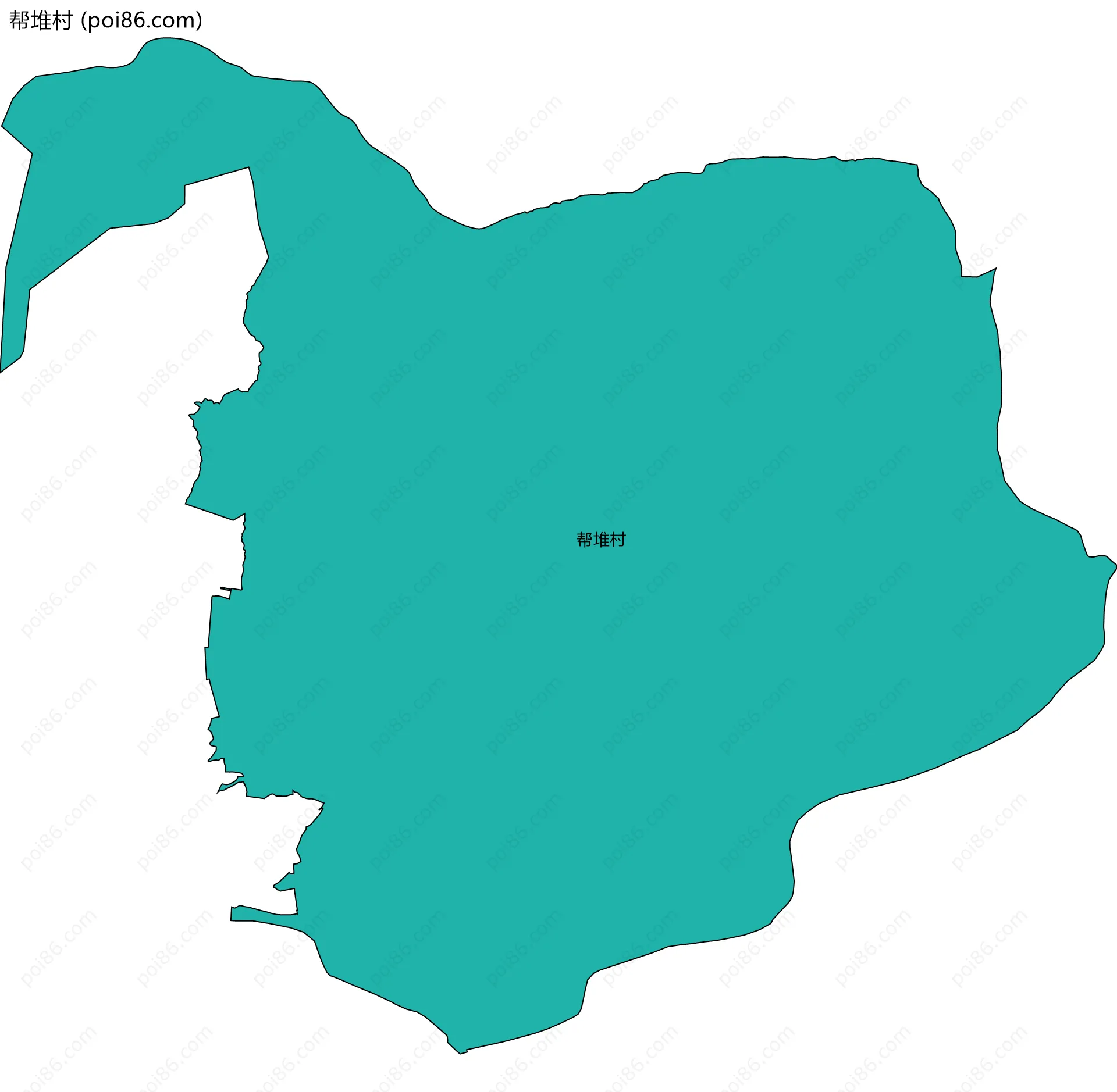帮堆村边界地图