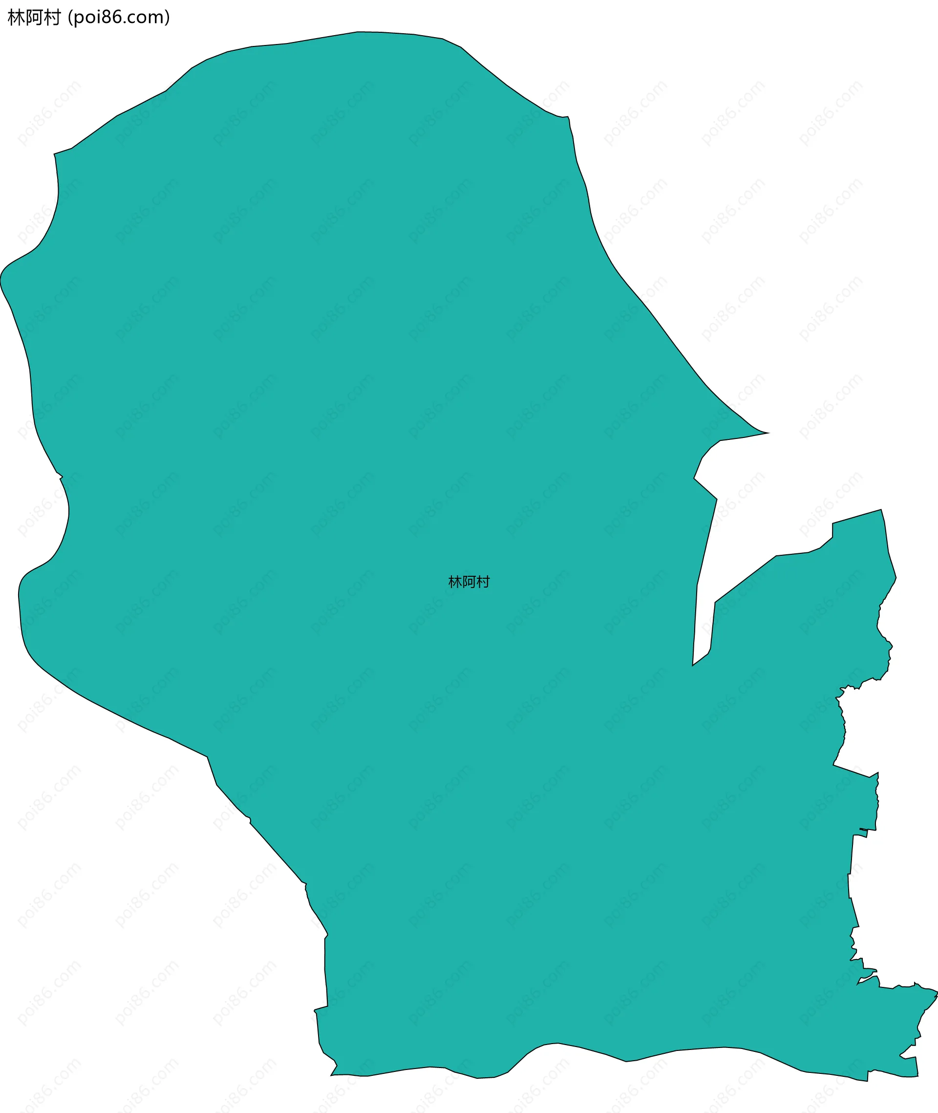 林阿村边界地图