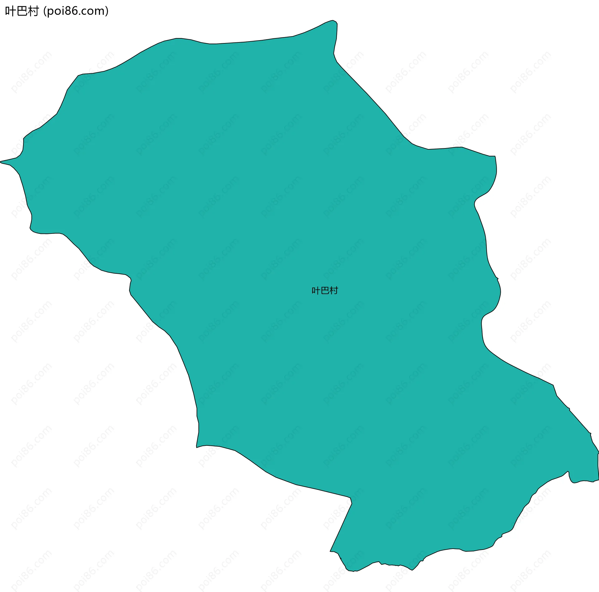 叶巴村边界地图