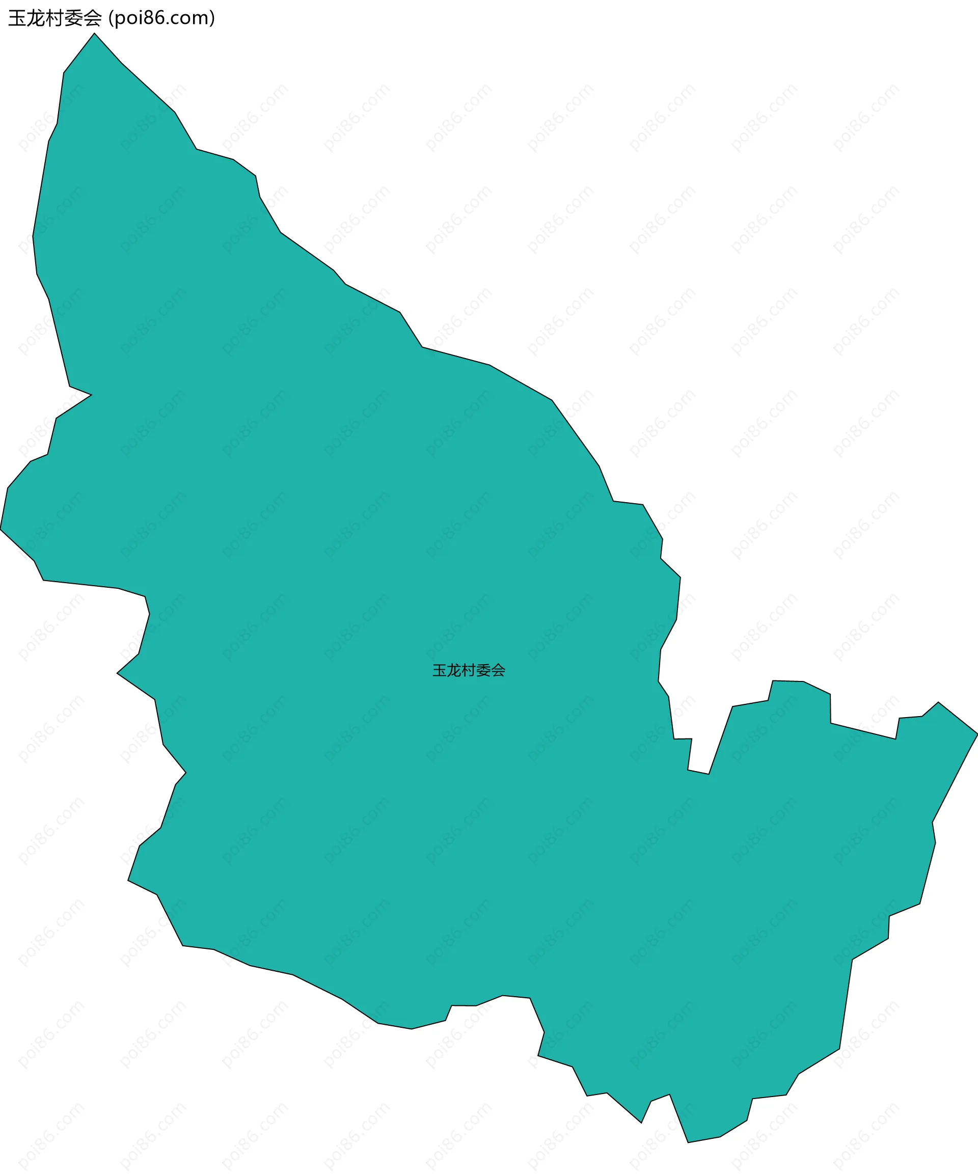 玉龙村委会边界地图