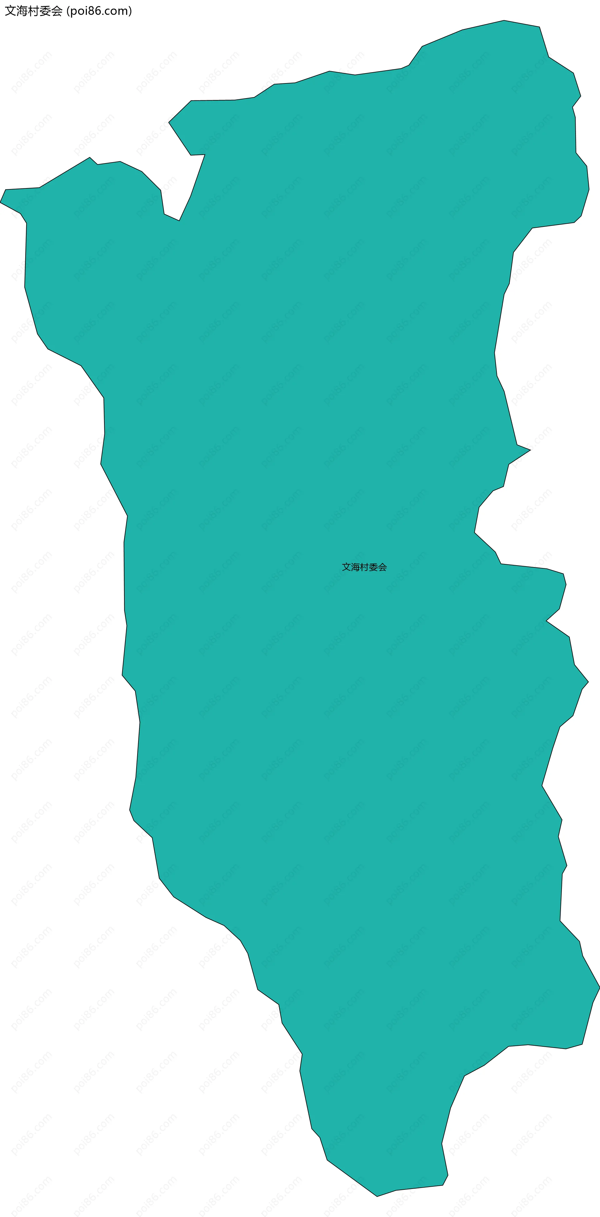 文海村委会边界地图