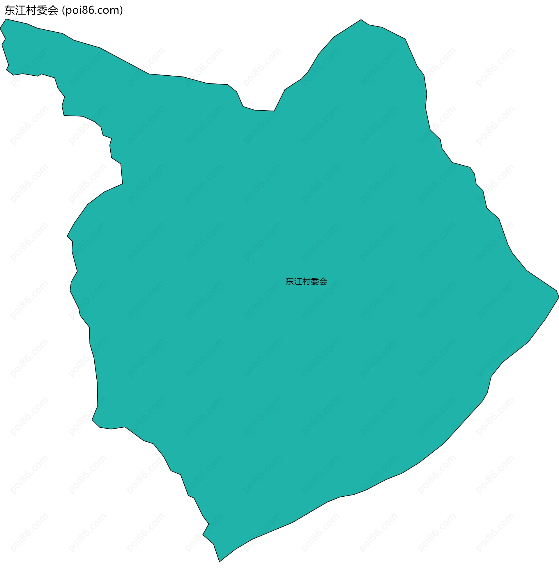 东江村委会边界地图