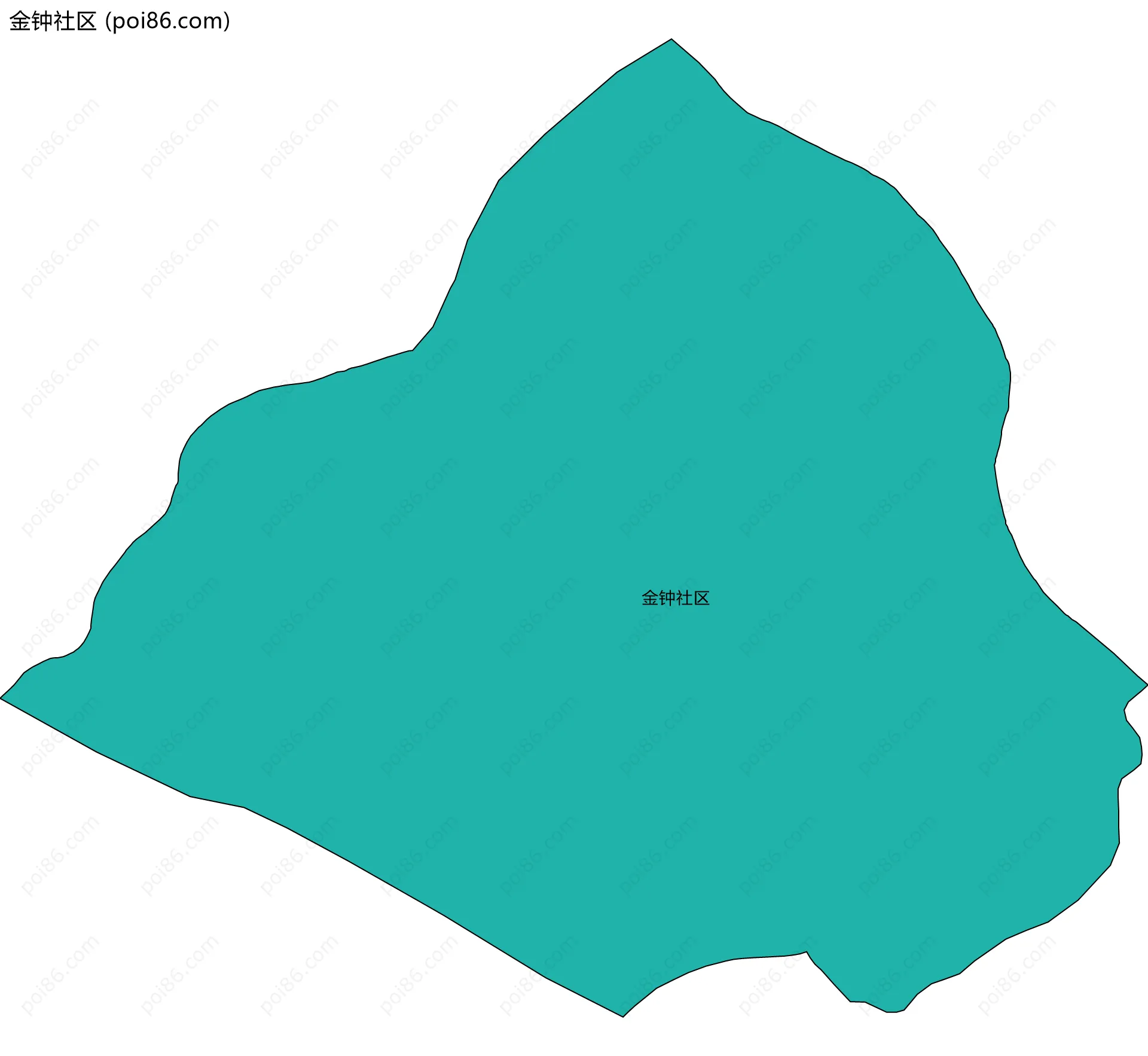 金钟社区边界地图
