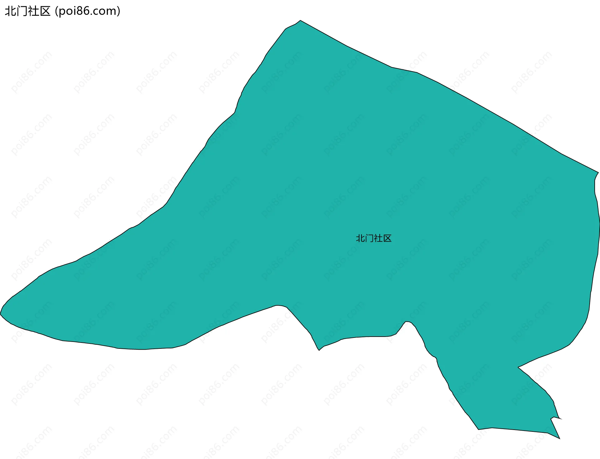 北门社区边界地图