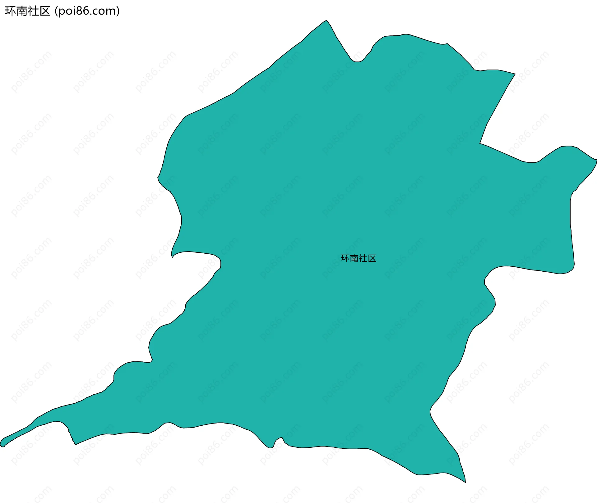 环南社区边界地图