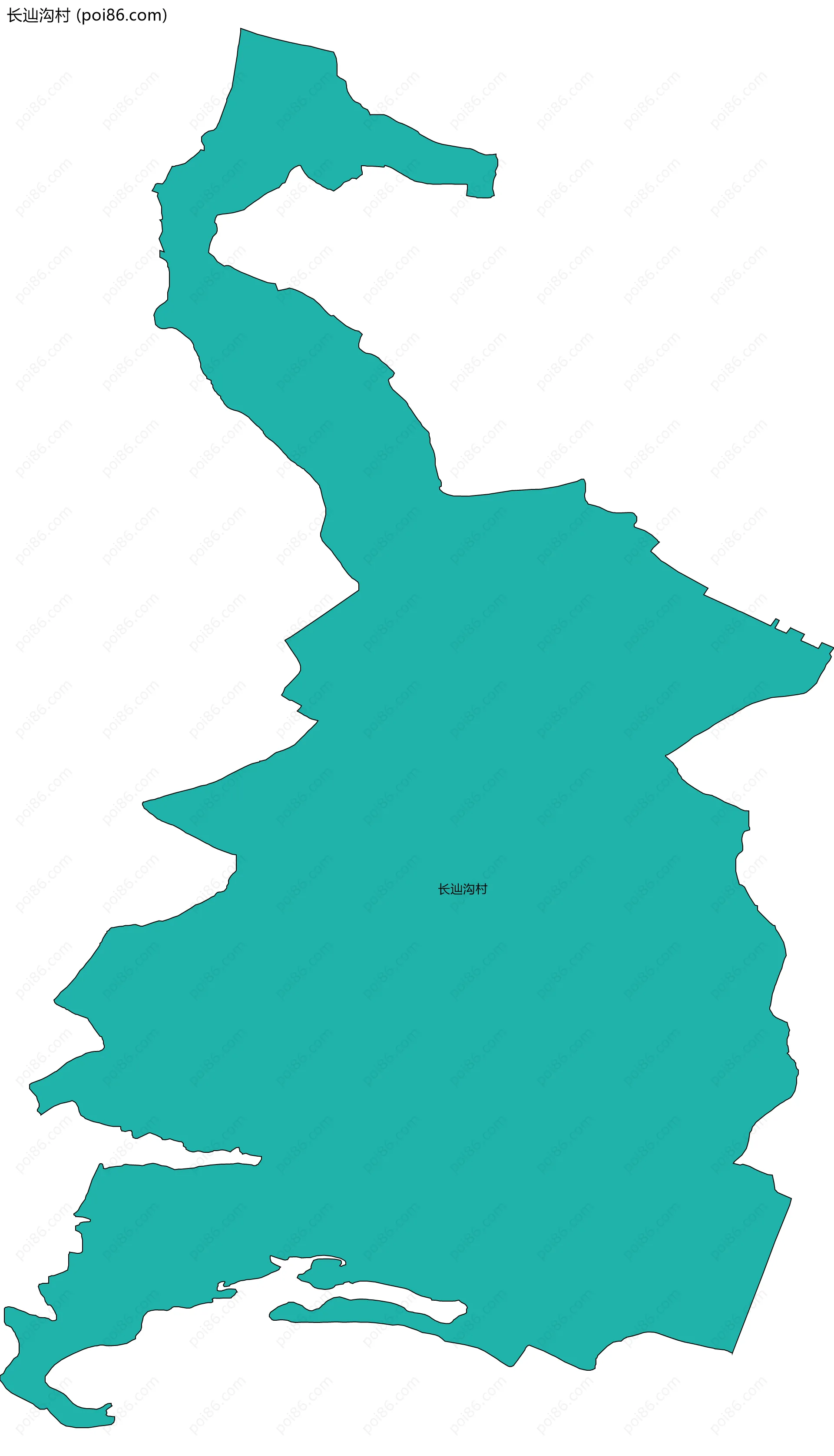 长辿沟村边界地图