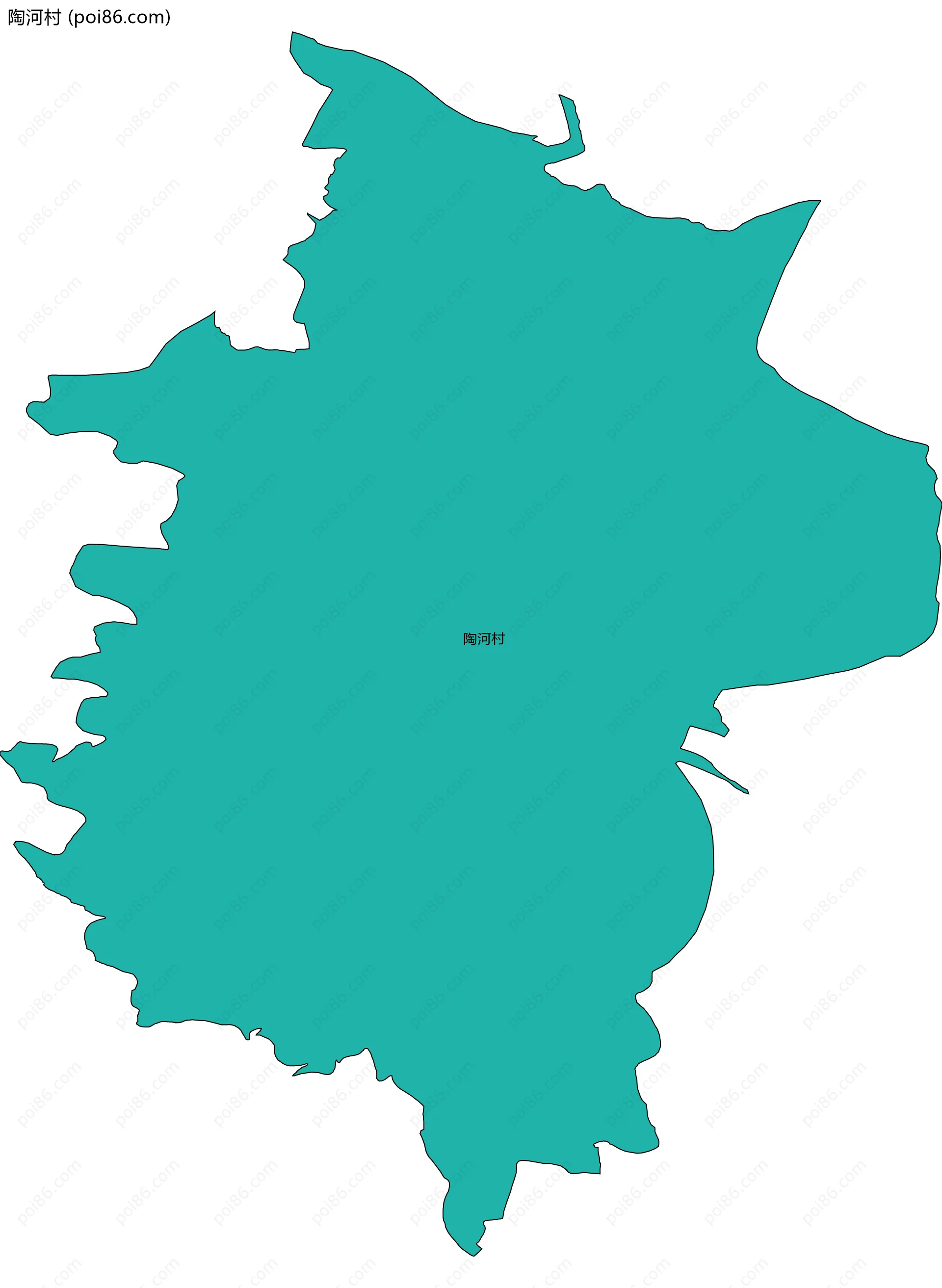 陶河村边界地图