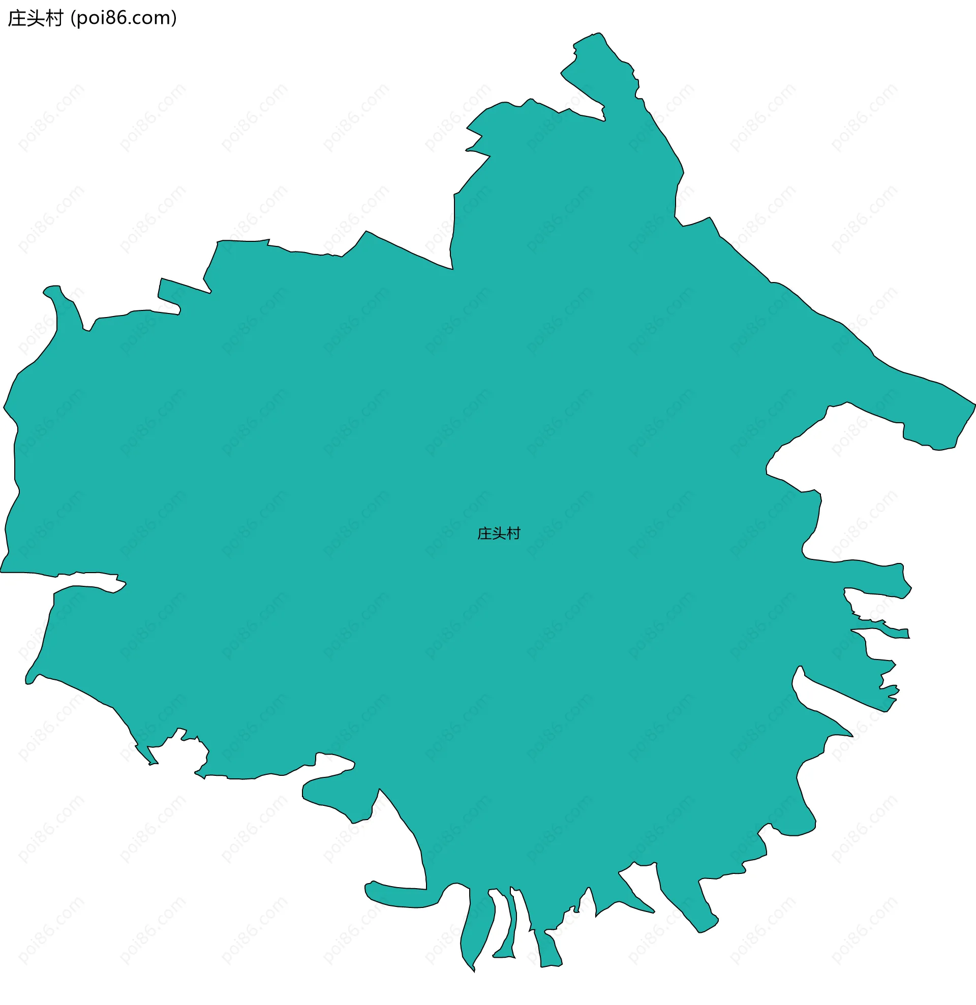 庄头村边界地图