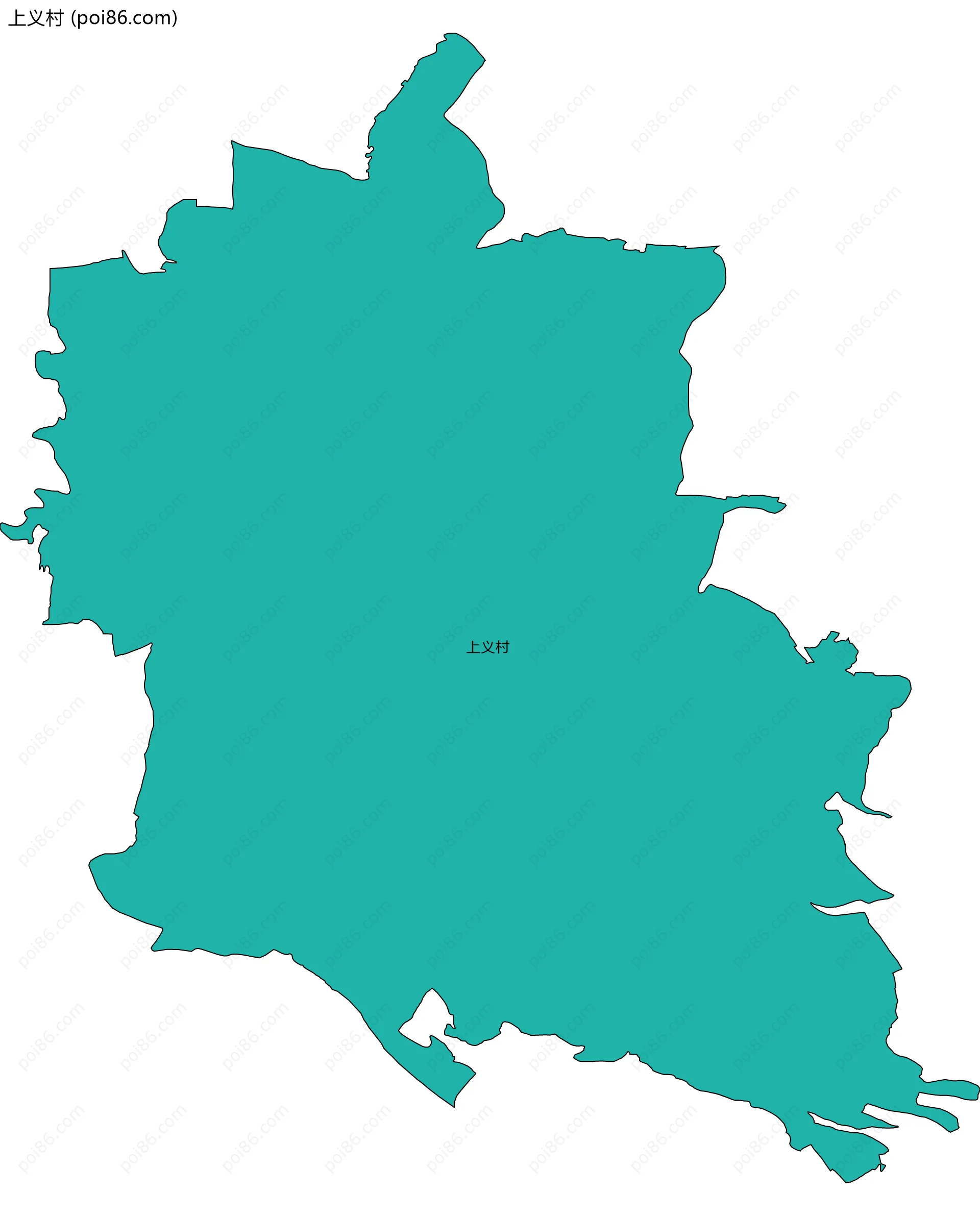 上义村边界地图
