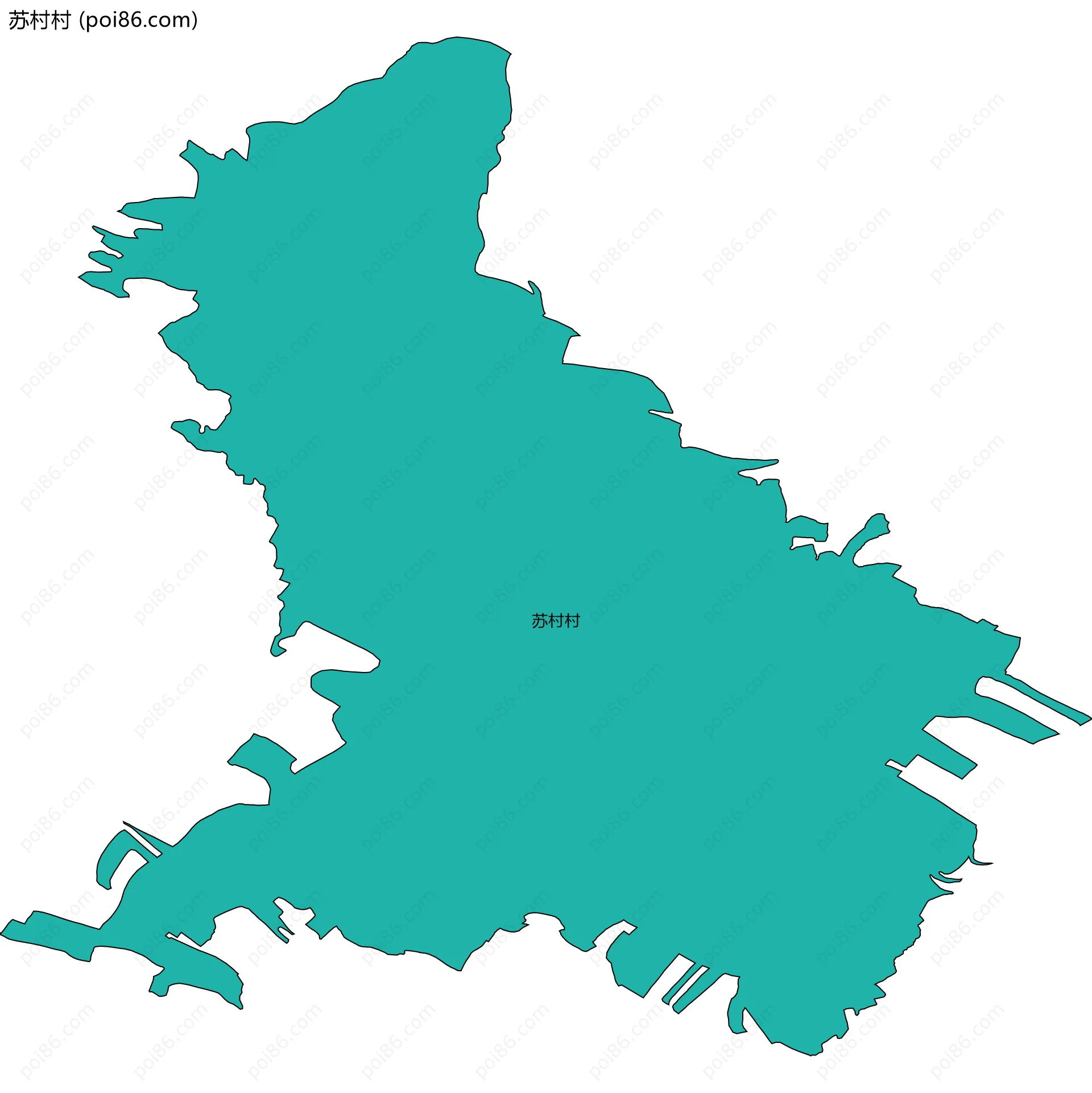 苏村村边界地图
