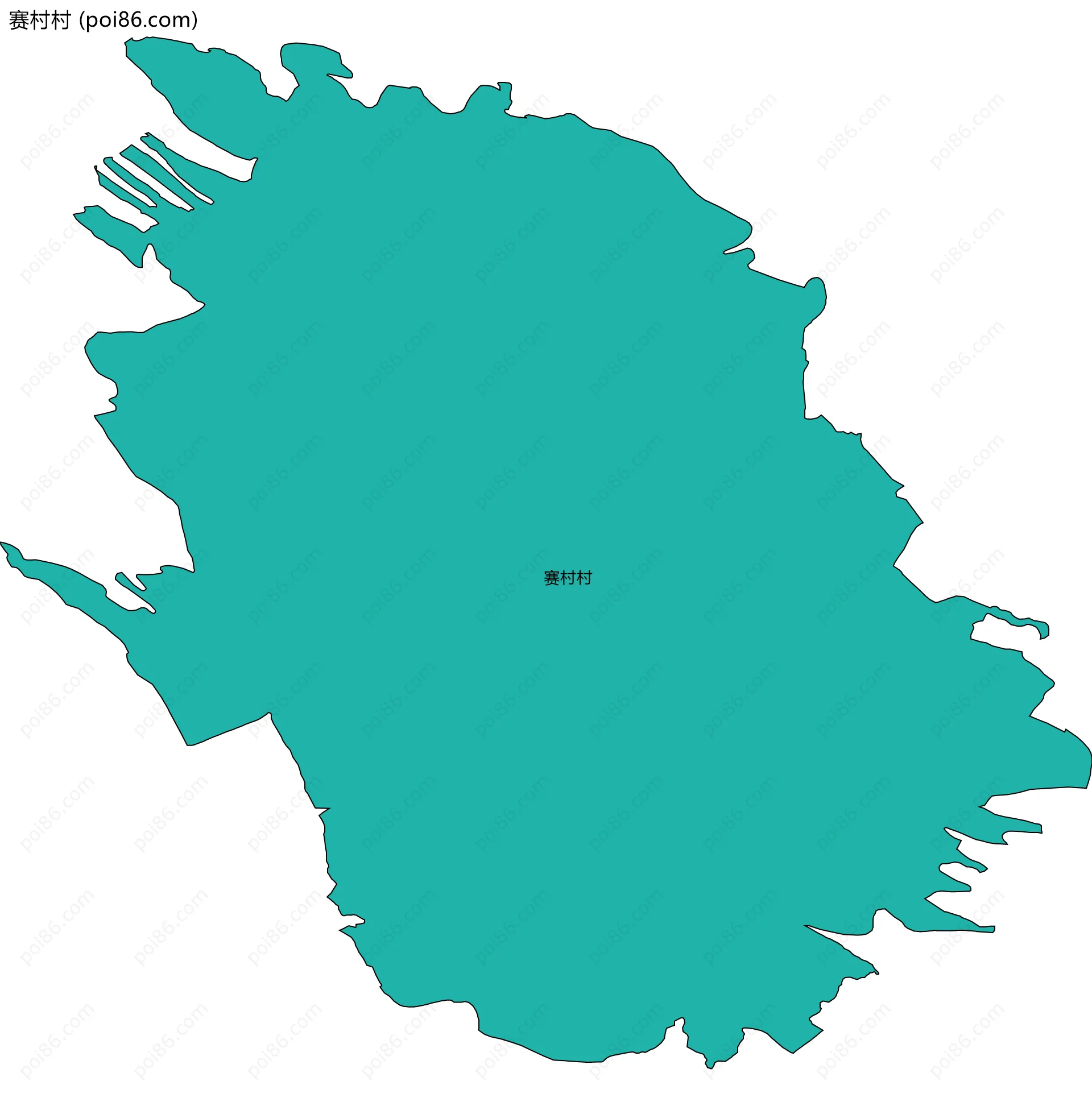 赛村村边界地图