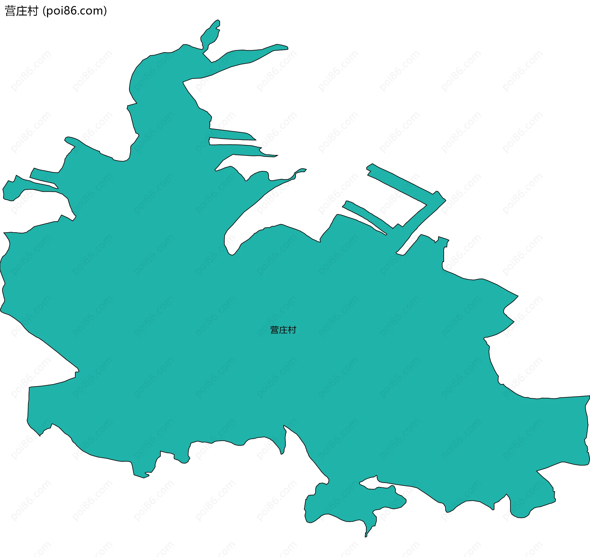 营庄村边界地图