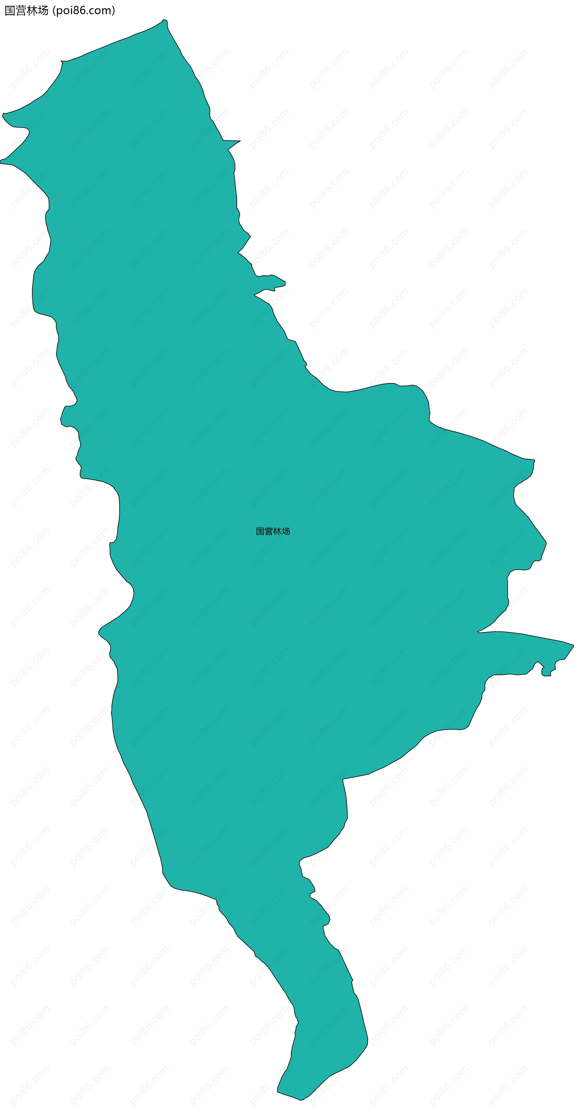 国营林场边界地图