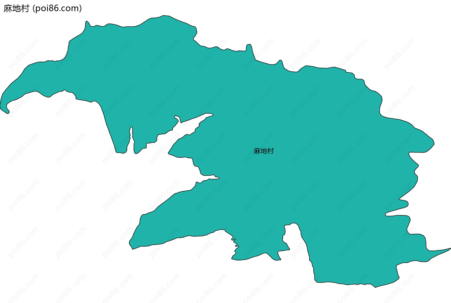 麻地村边界地图