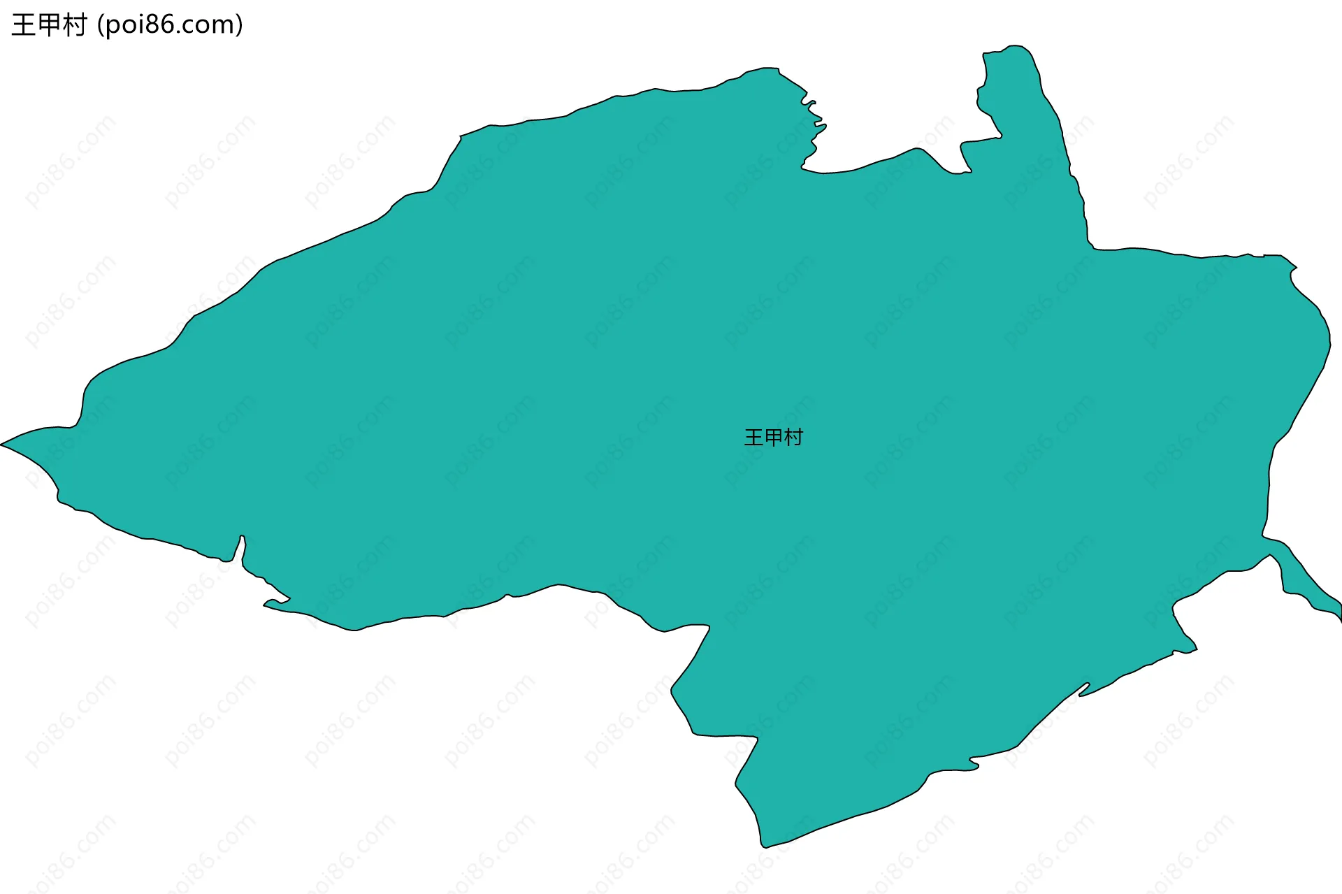 王甲村边界地图