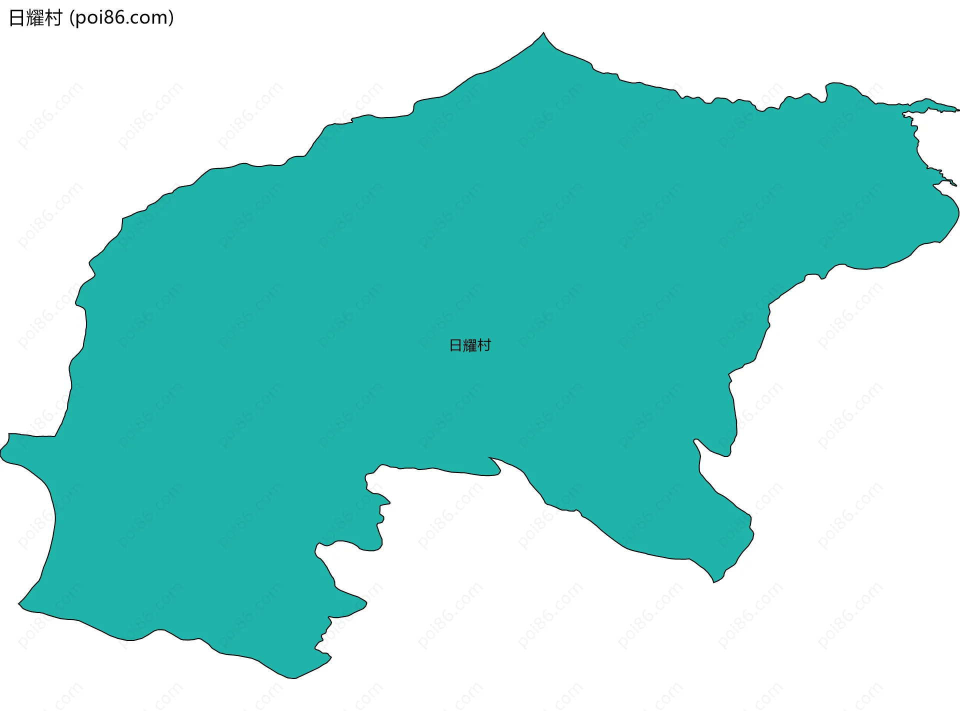 日耀村边界地图