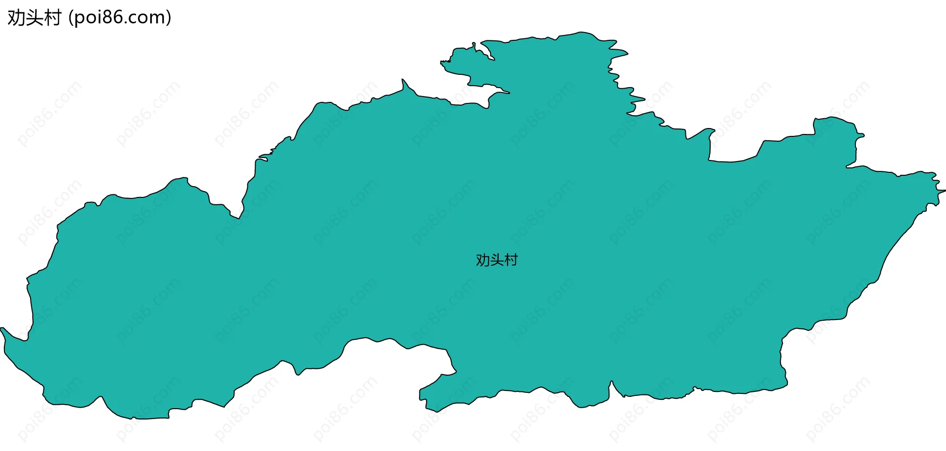 劝头村边界地图