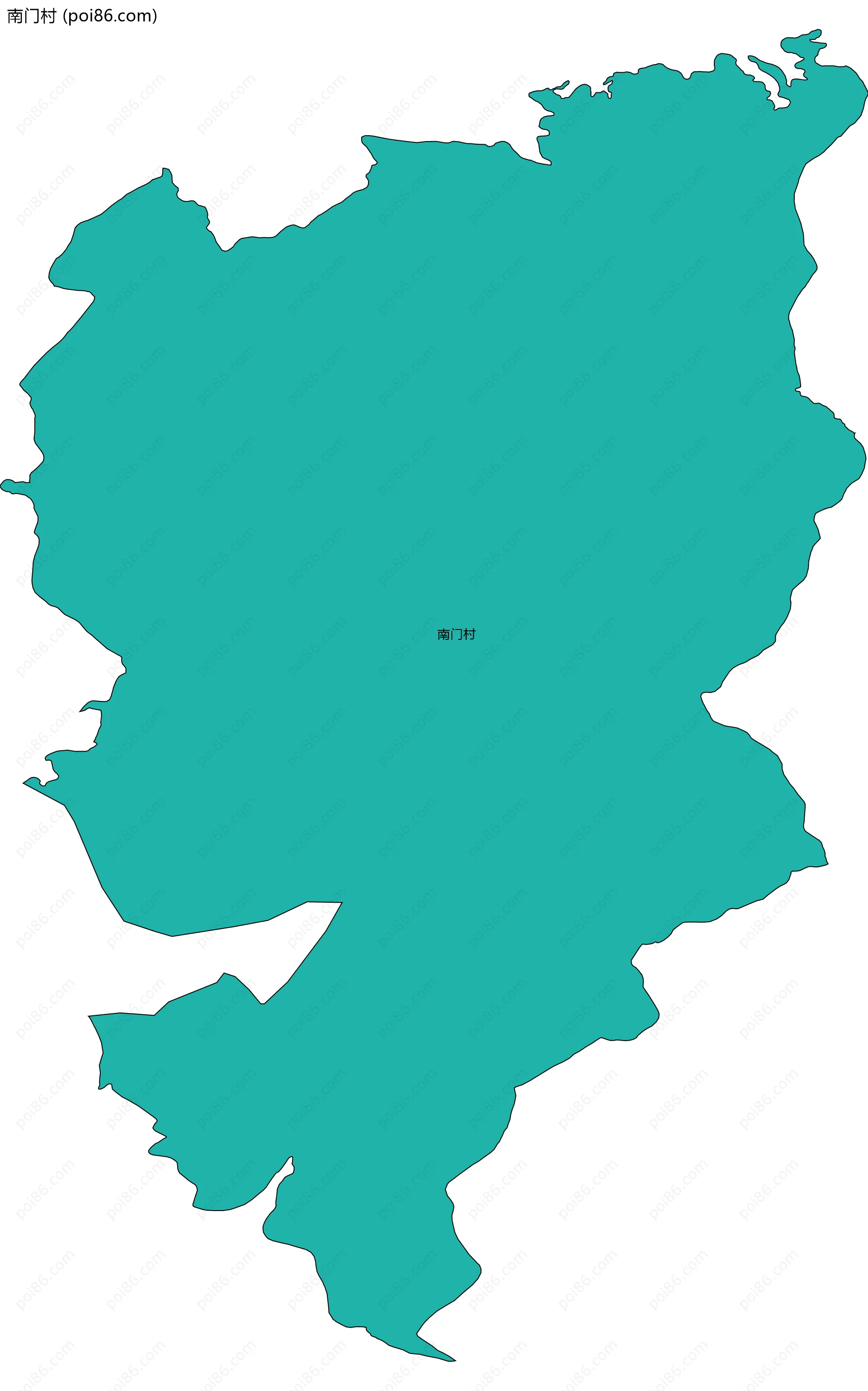 南门村边界地图