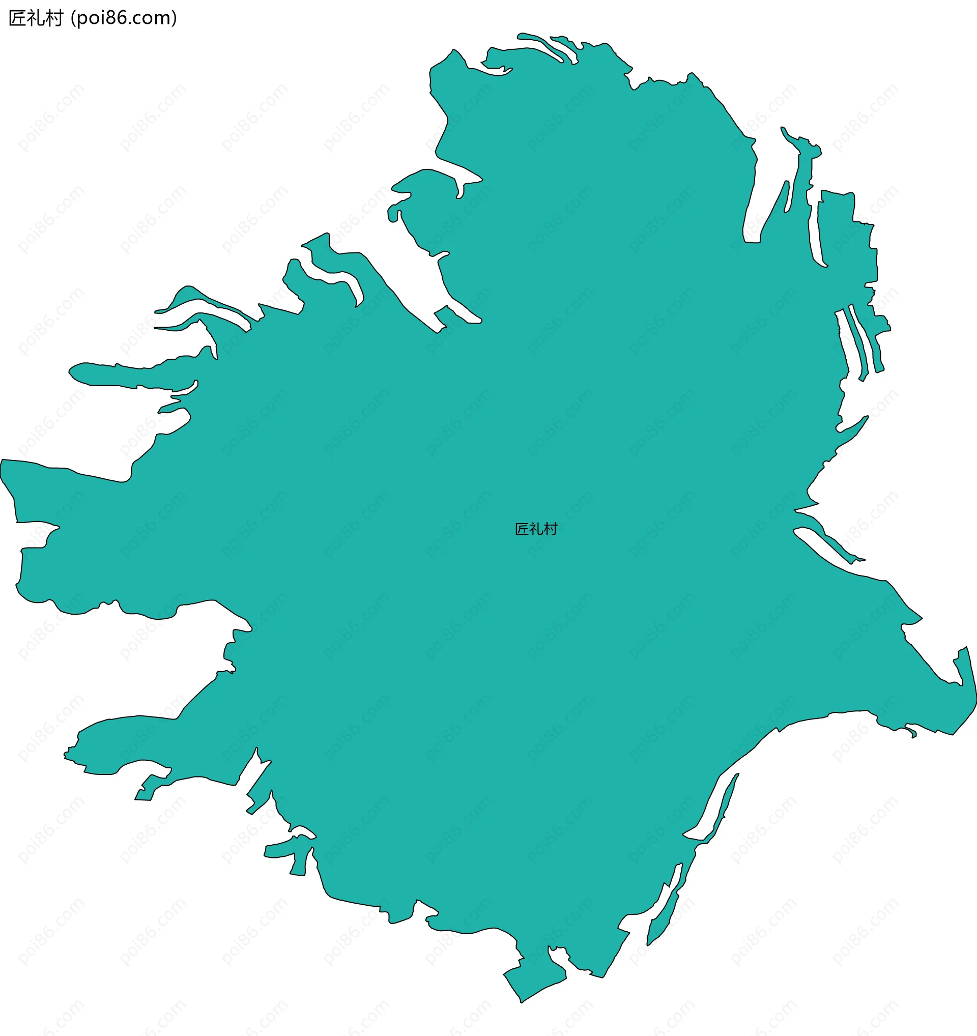 匠礼村边界地图