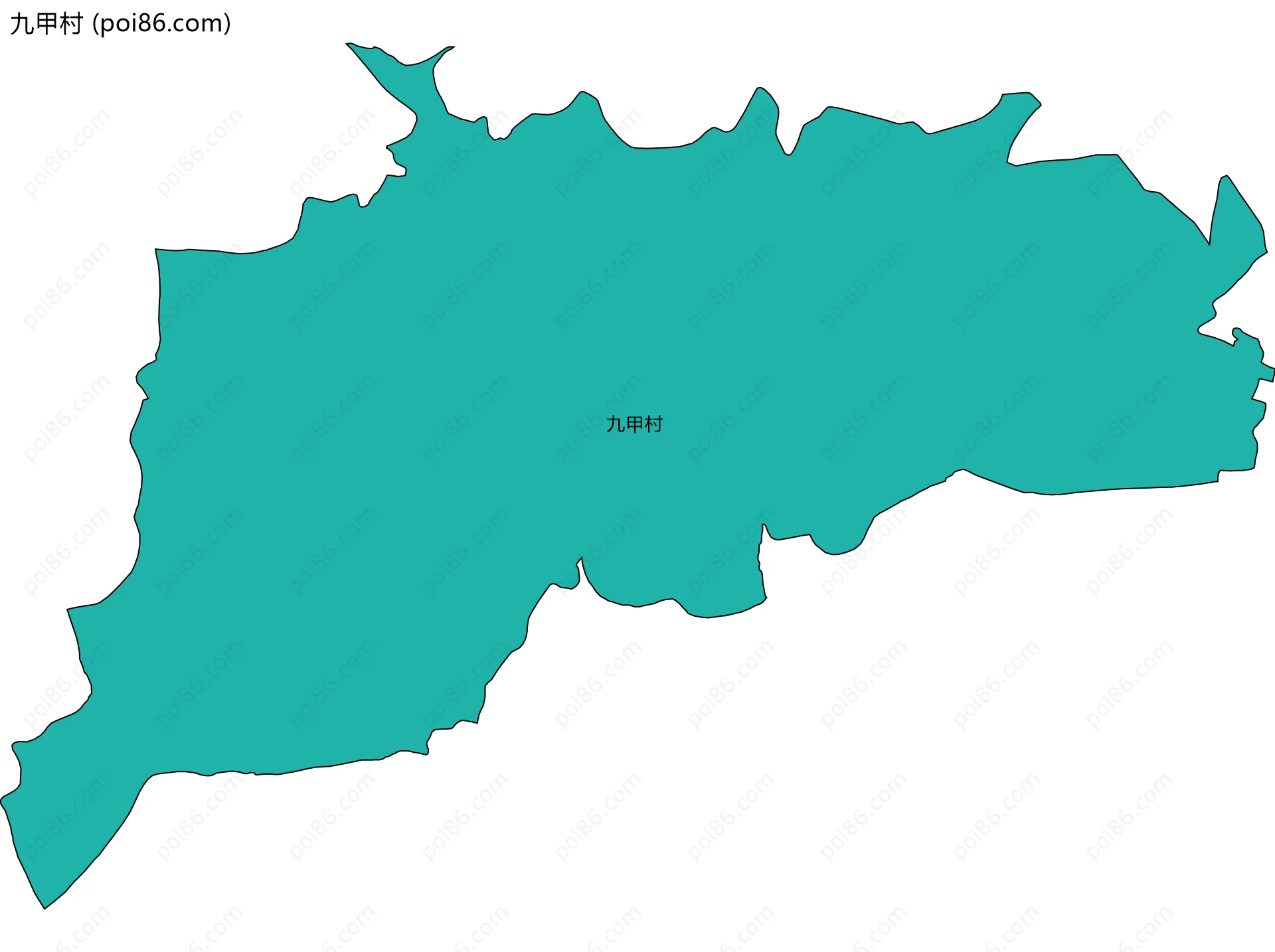 九甲村边界地图