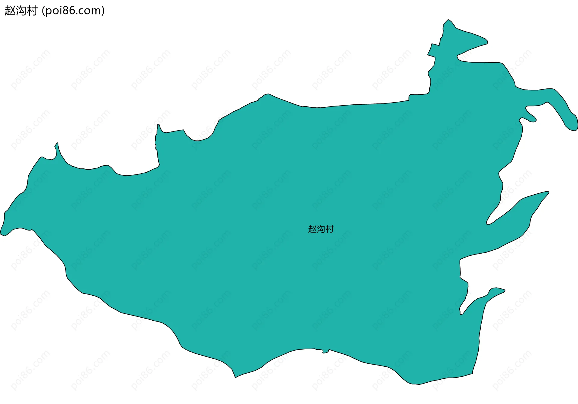 赵沟村边界地图