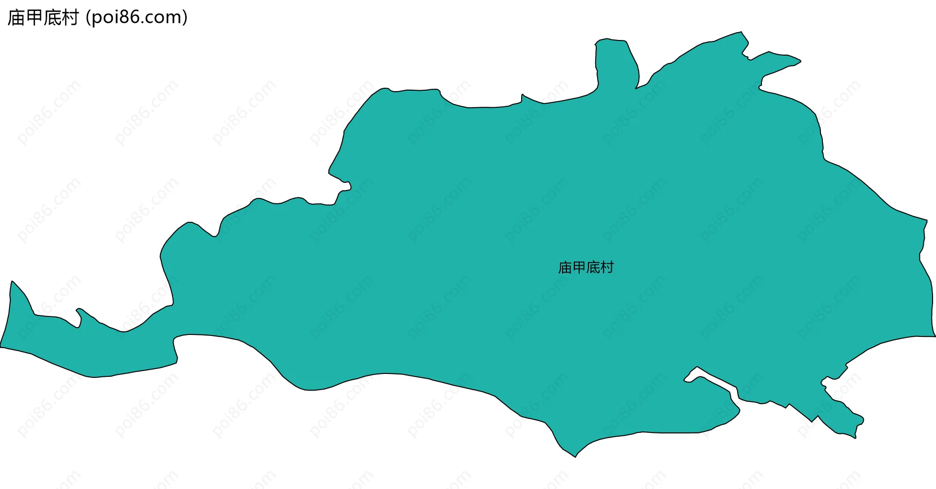庙甲底村边界地图