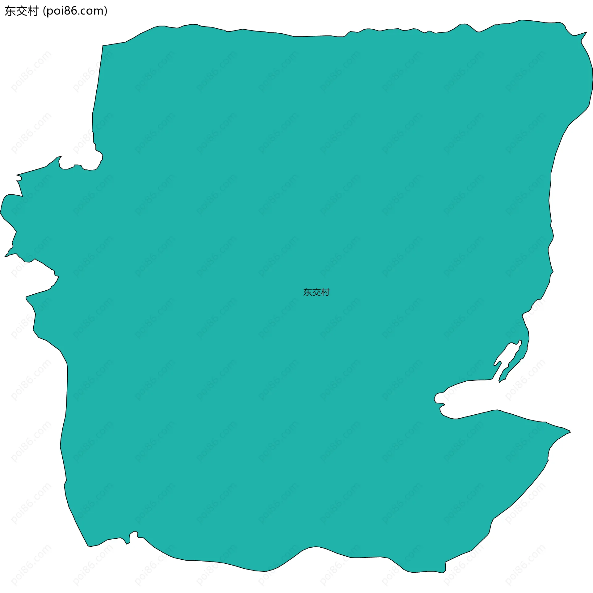 东交村边界地图