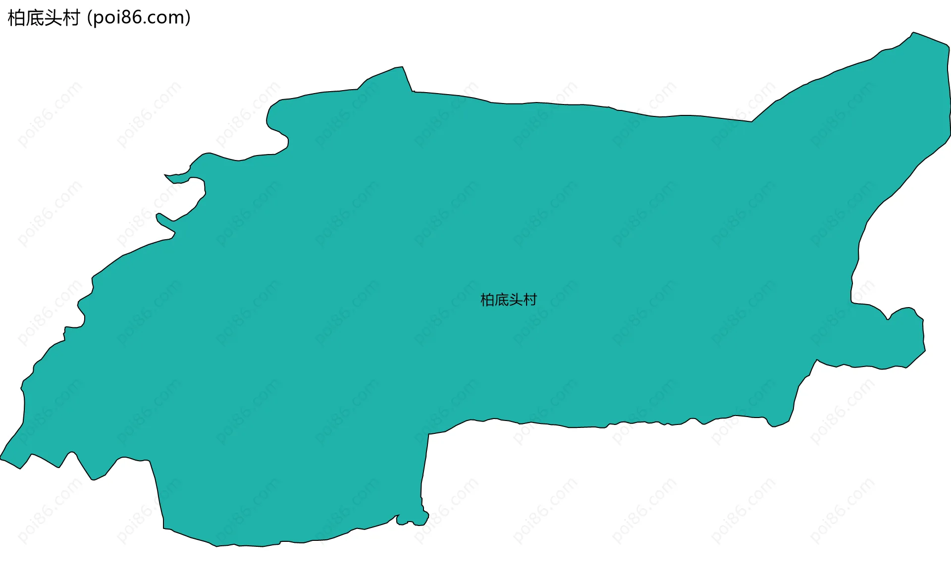 柏底头村边界地图