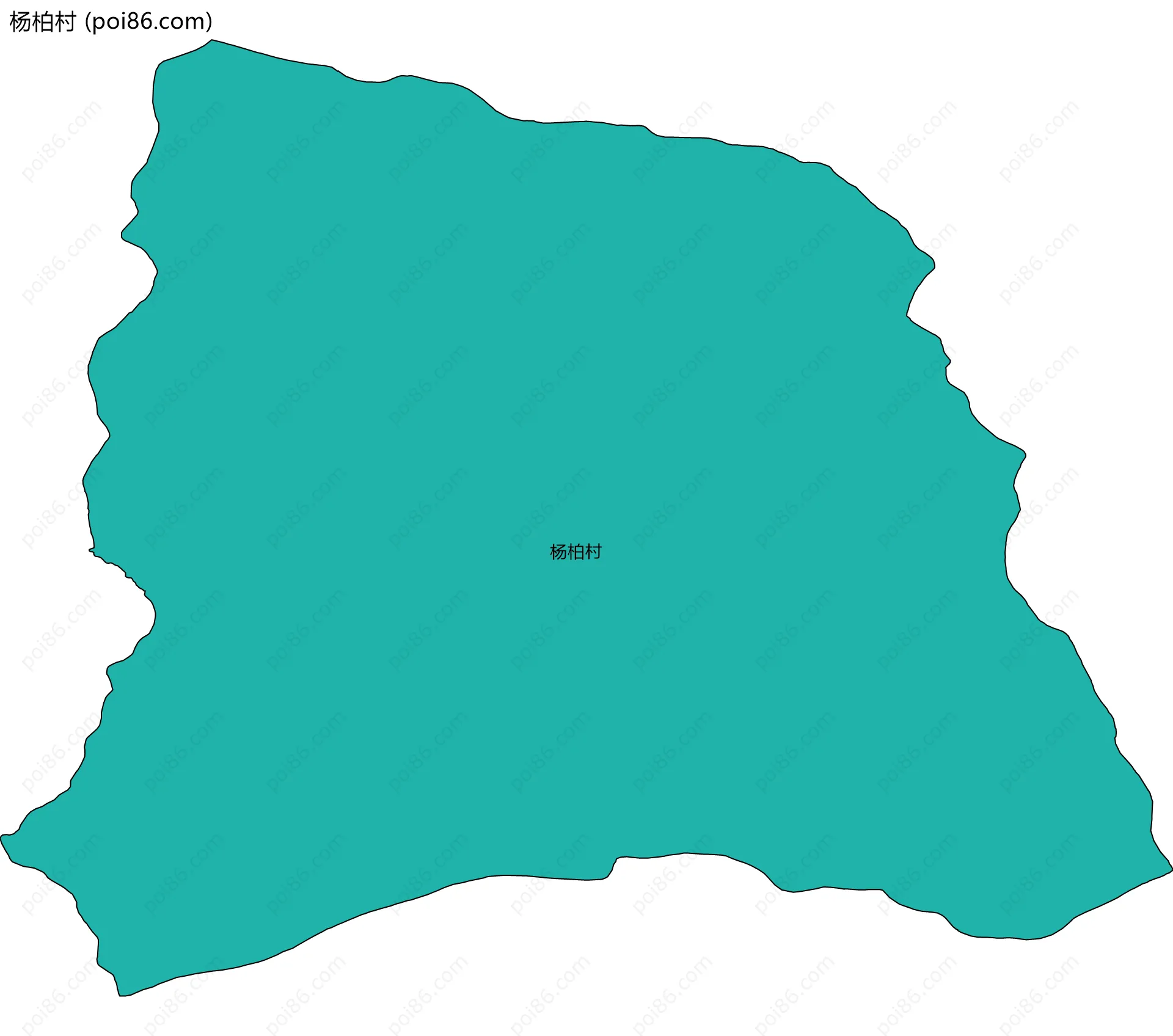 杨柏村边界地图