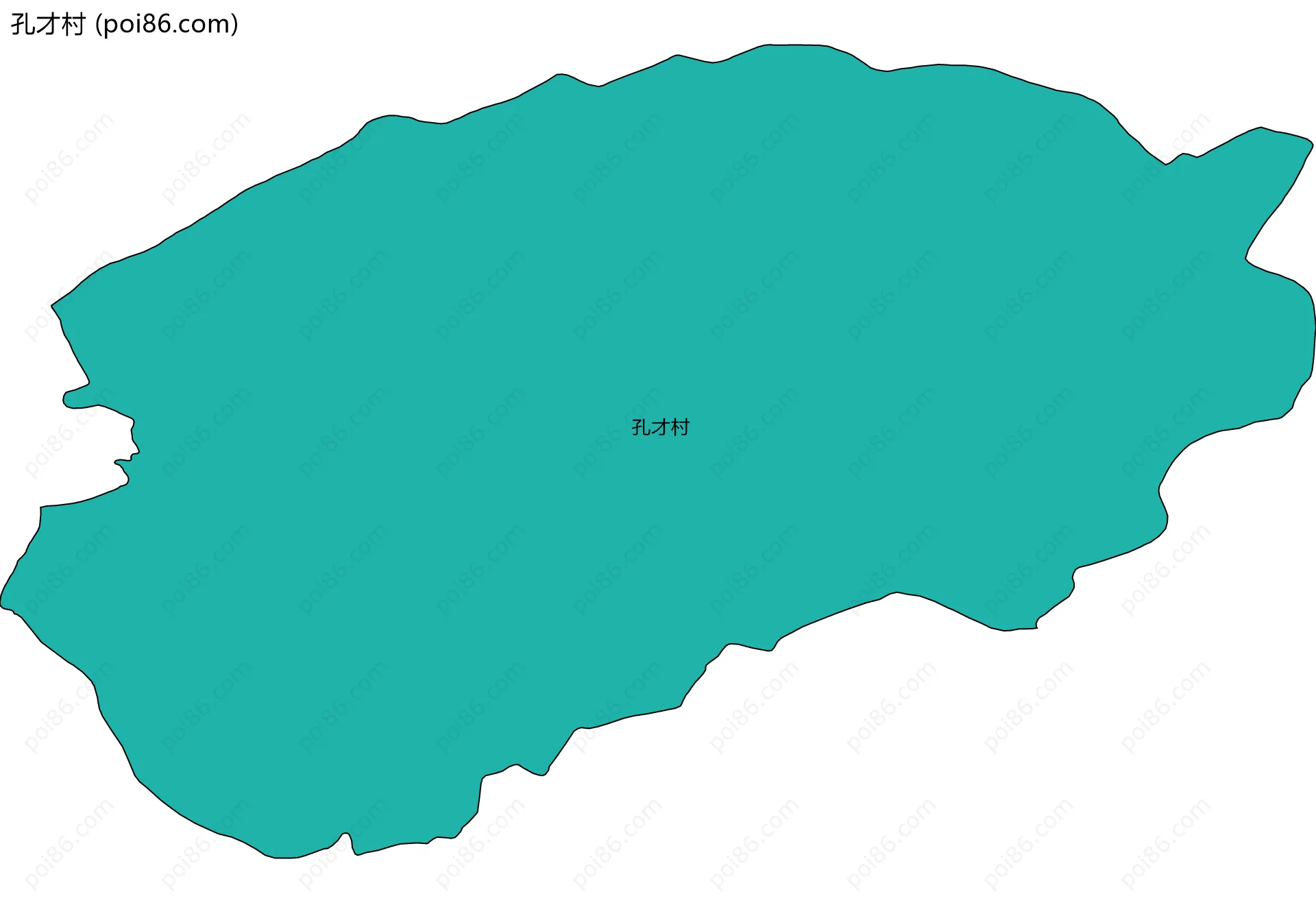 孔才村边界地图