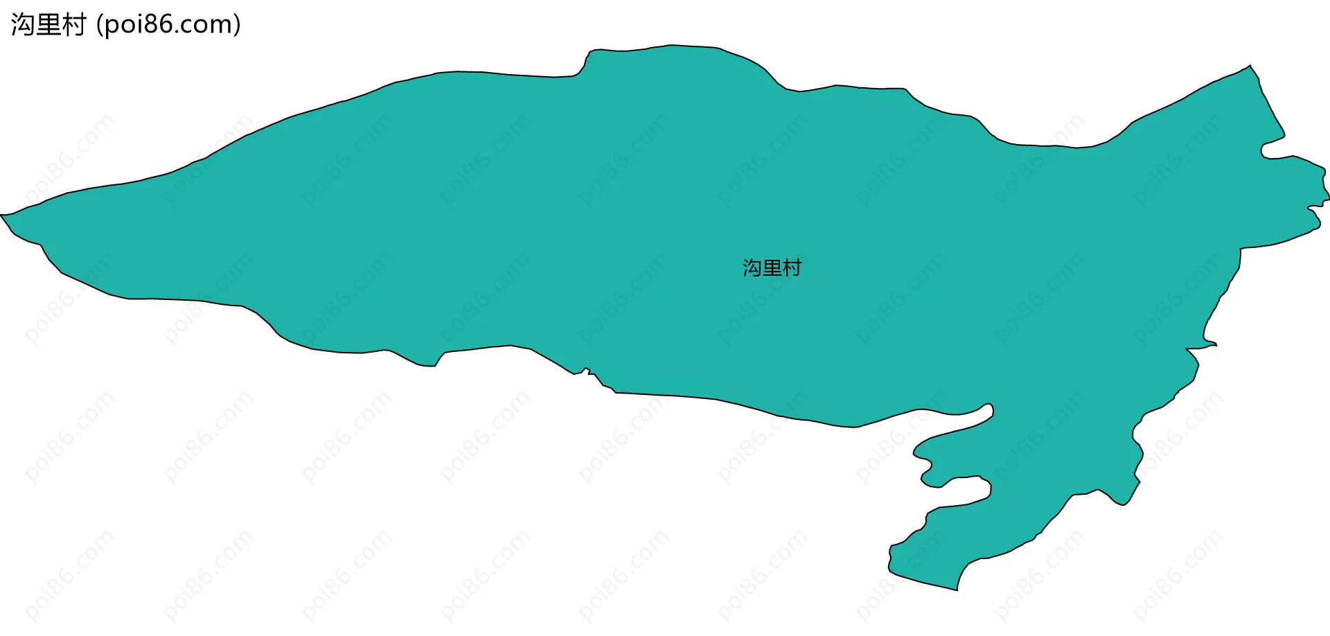 沟里村边界地图