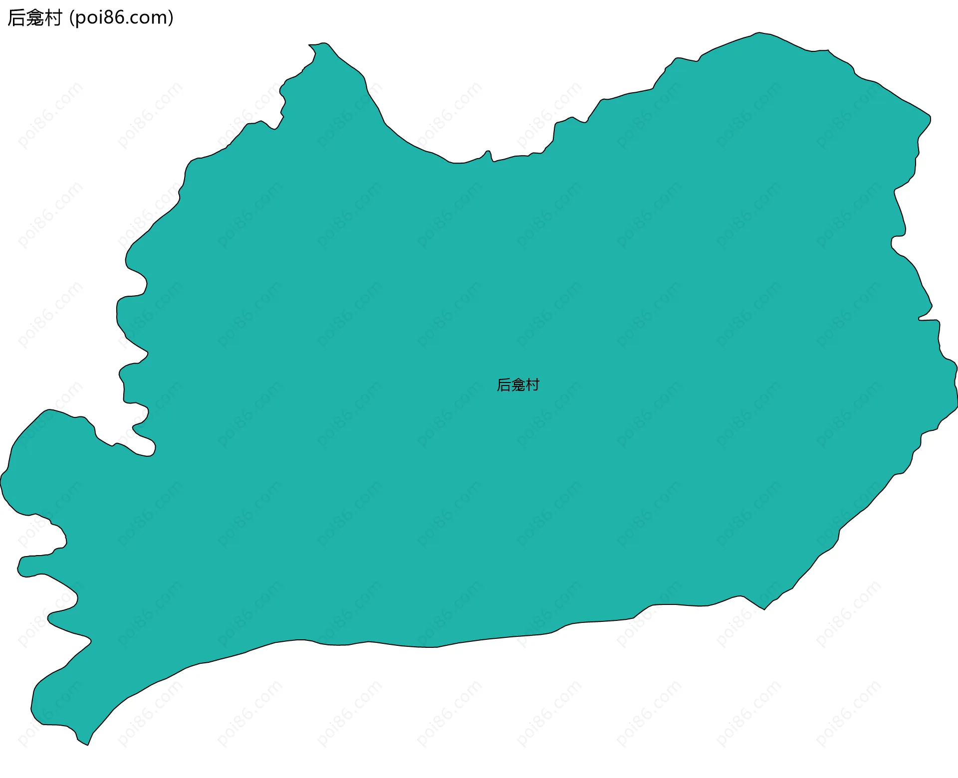 后龛村边界地图