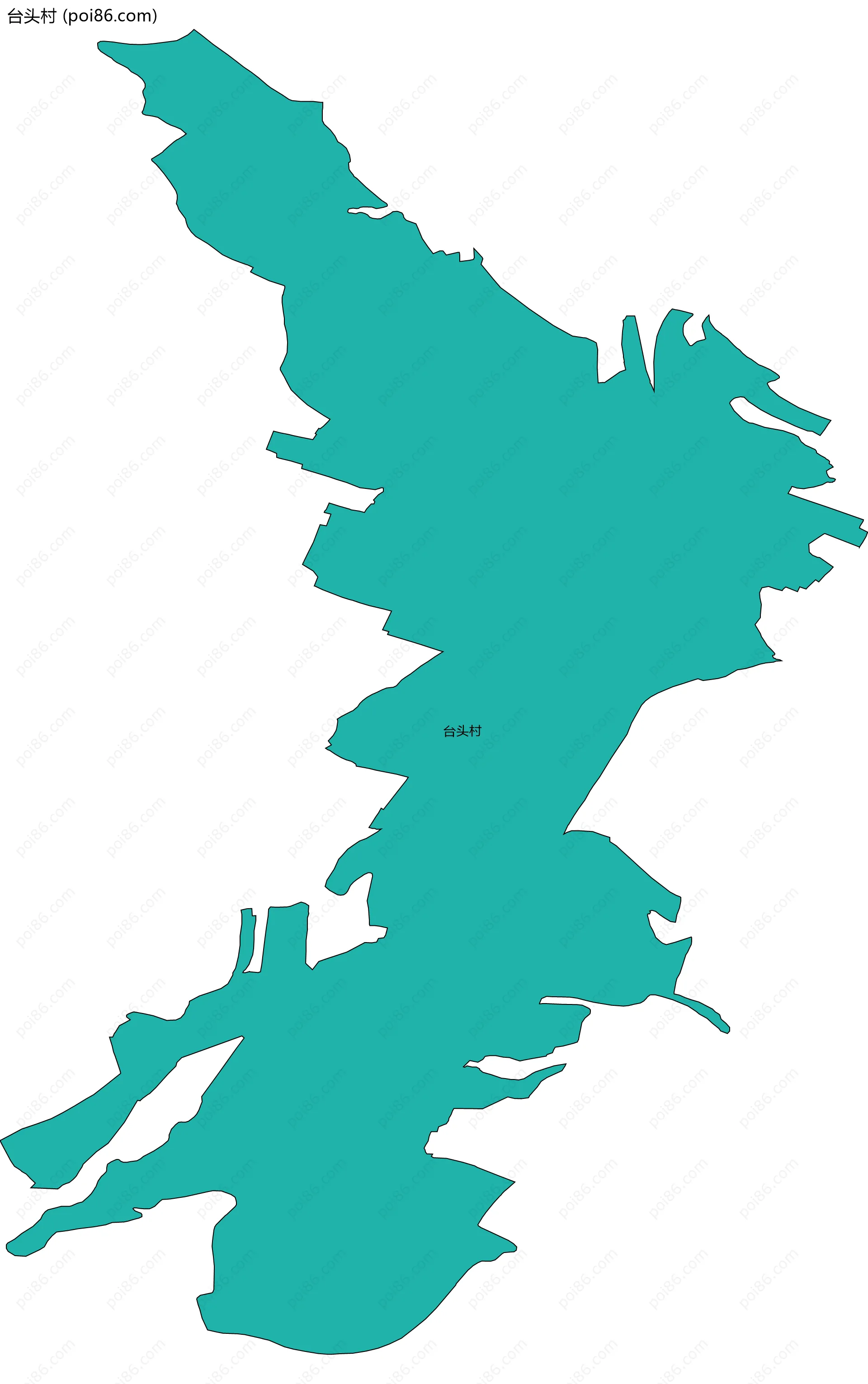 台头村边界地图