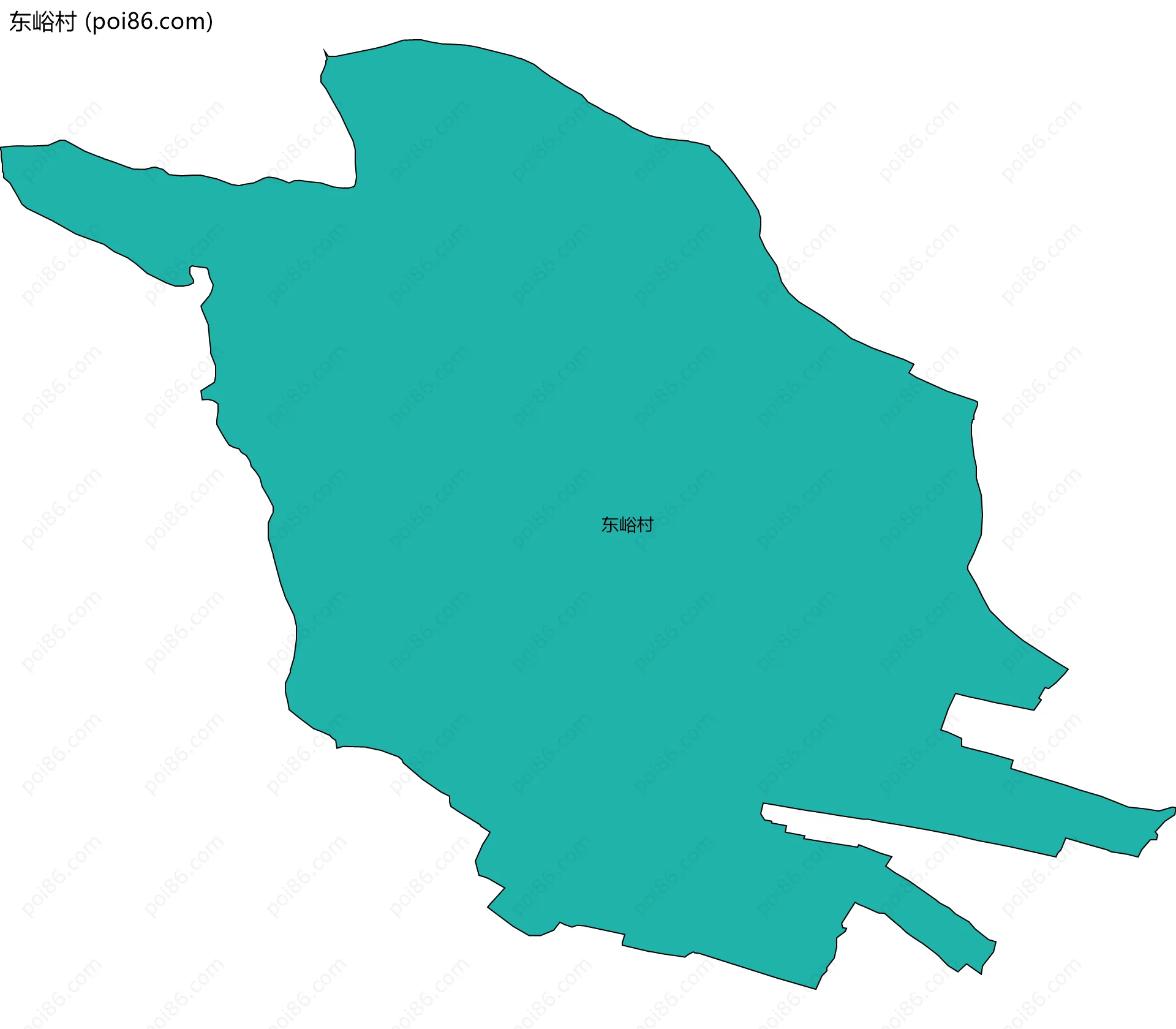 东峪村边界地图