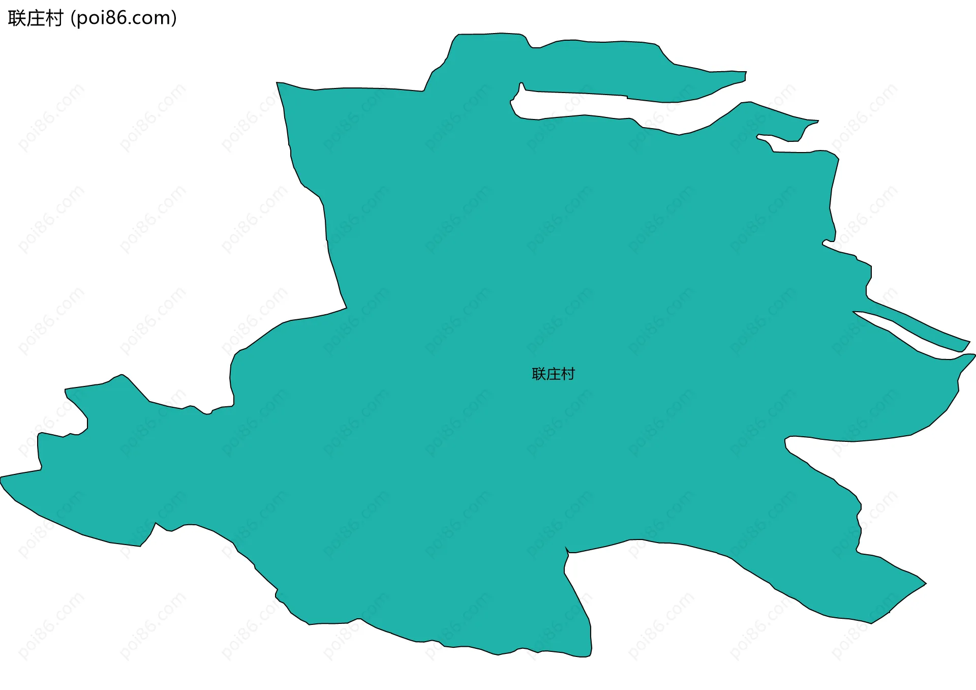 联庄村边界地图