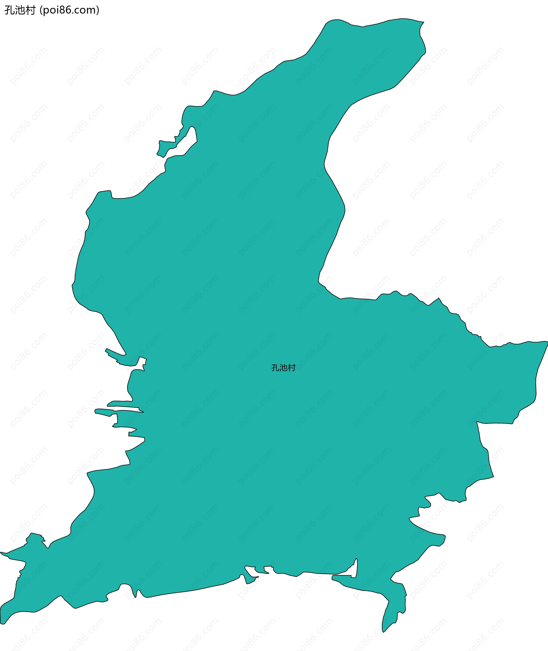 孔池村边界地图