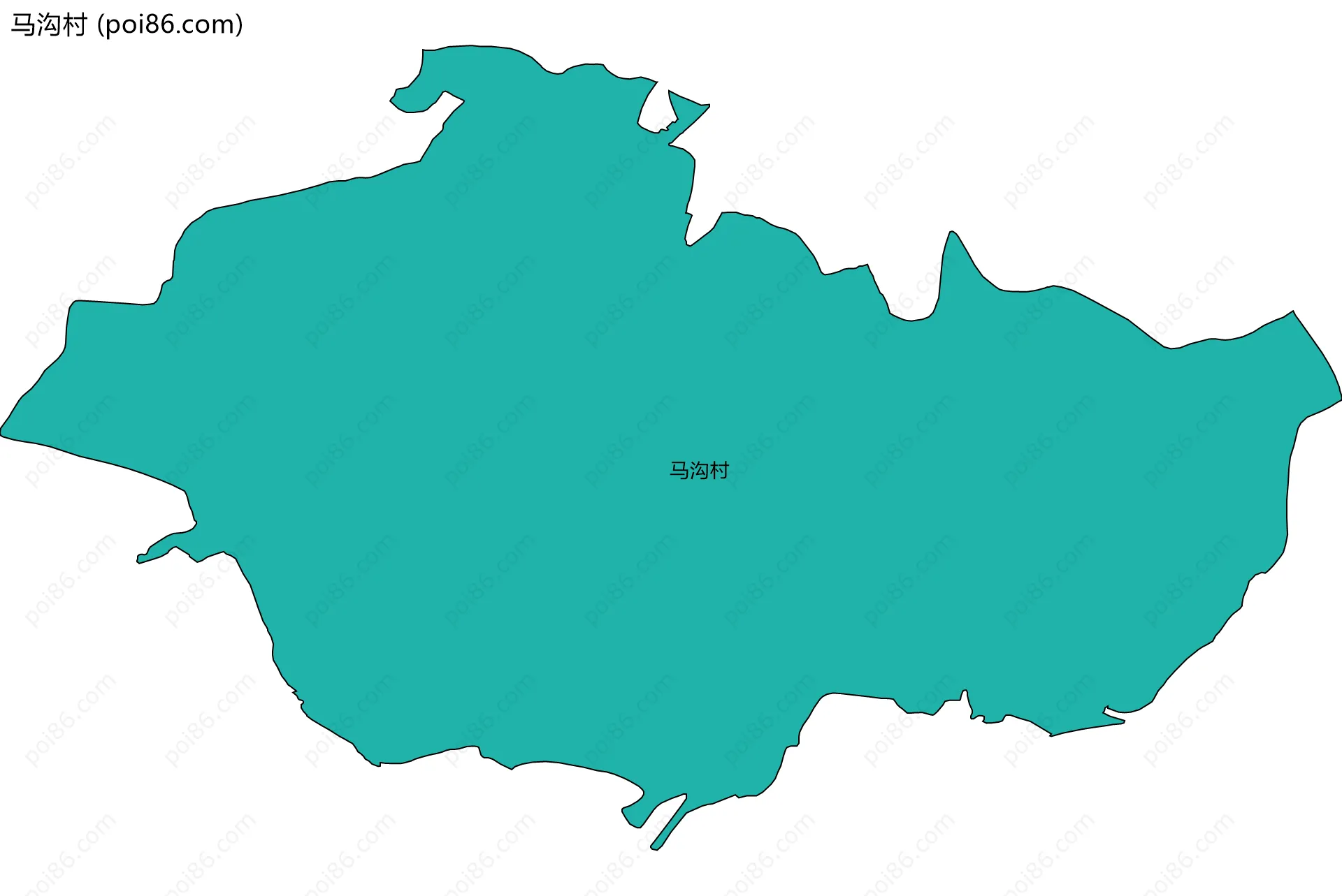 马沟村边界地图