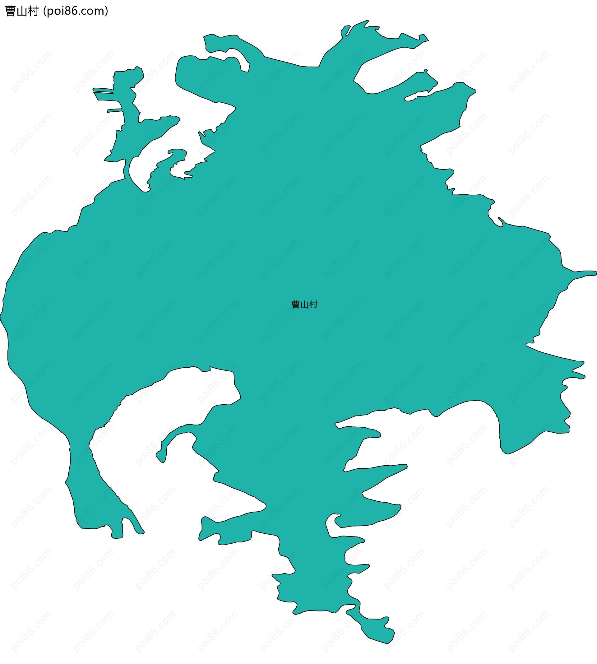 曹山村边界地图