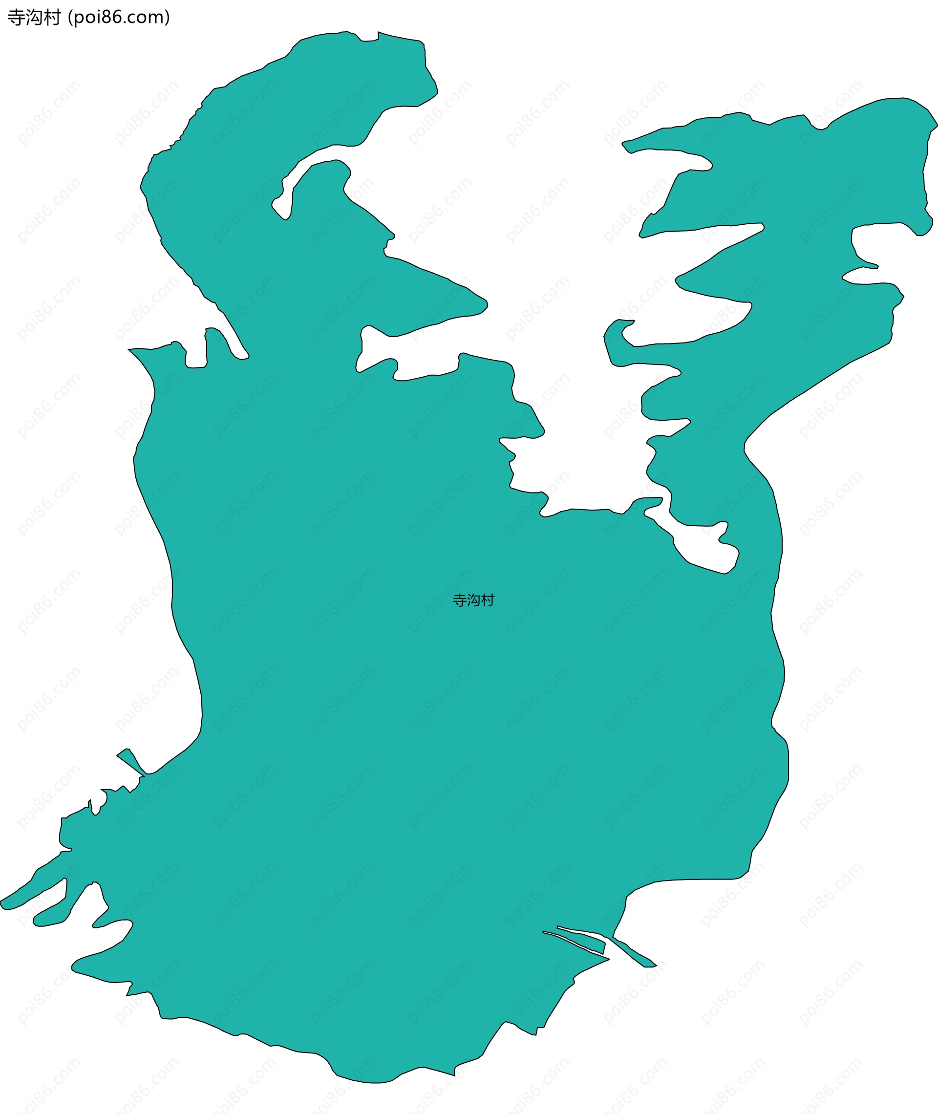 寺沟村边界地图