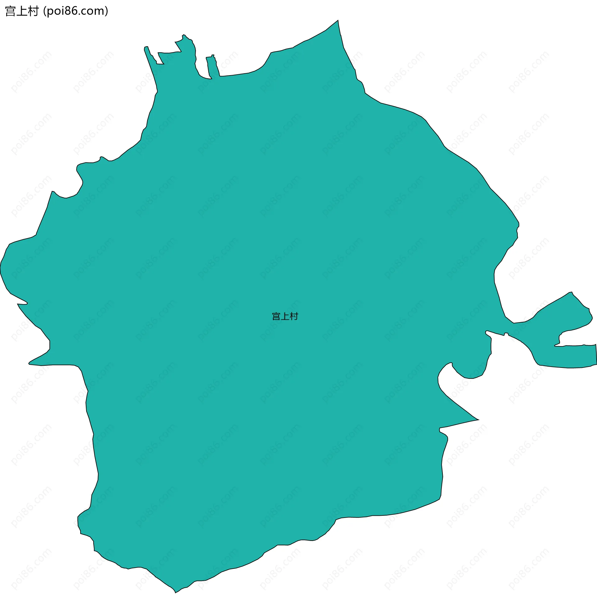 宫上村边界地图