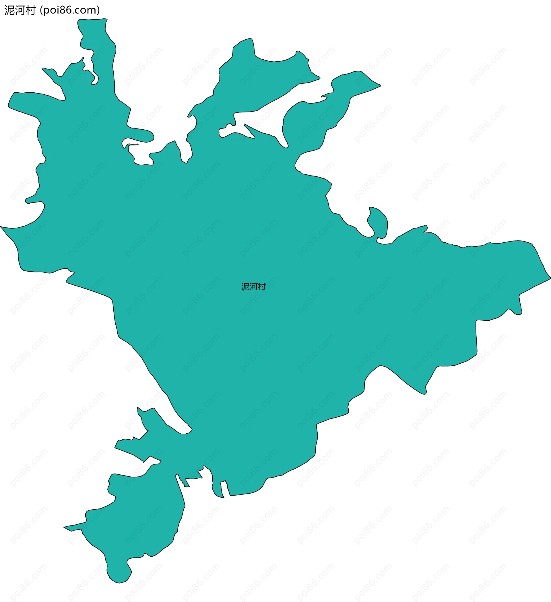 泥河村边界地图