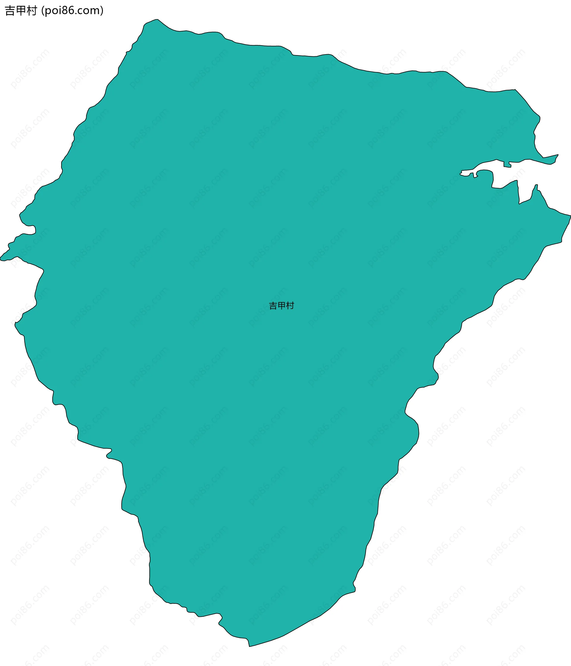 吉甲村边界地图