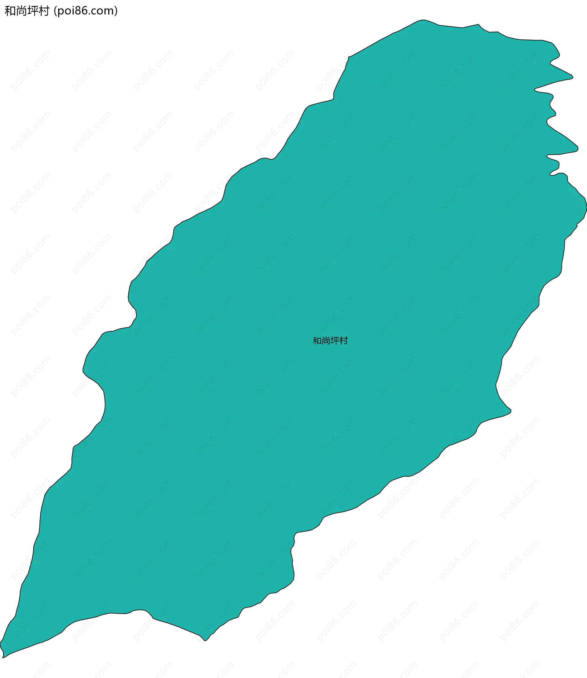 和尚坪村边界地图