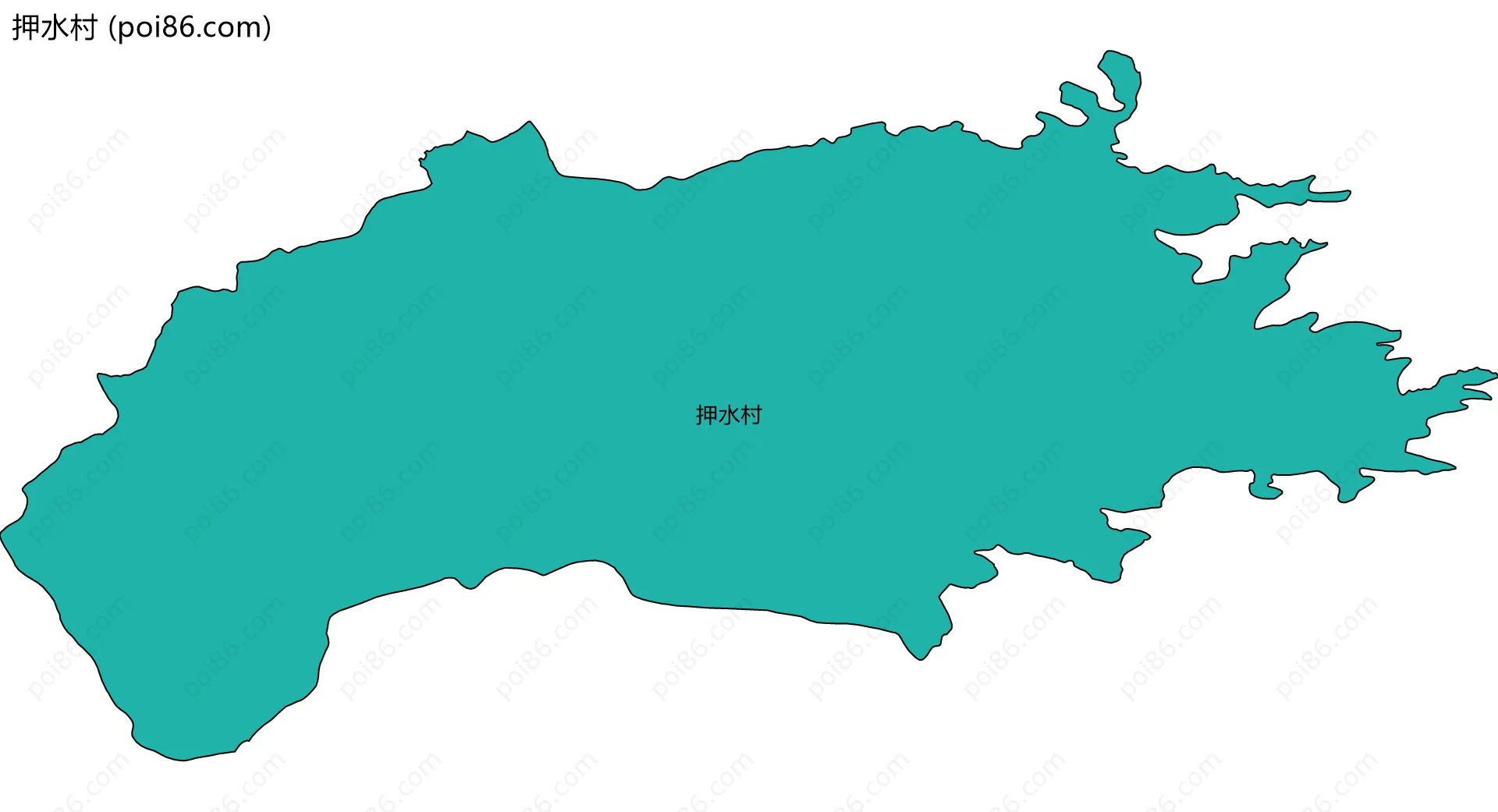 押水村边界地图