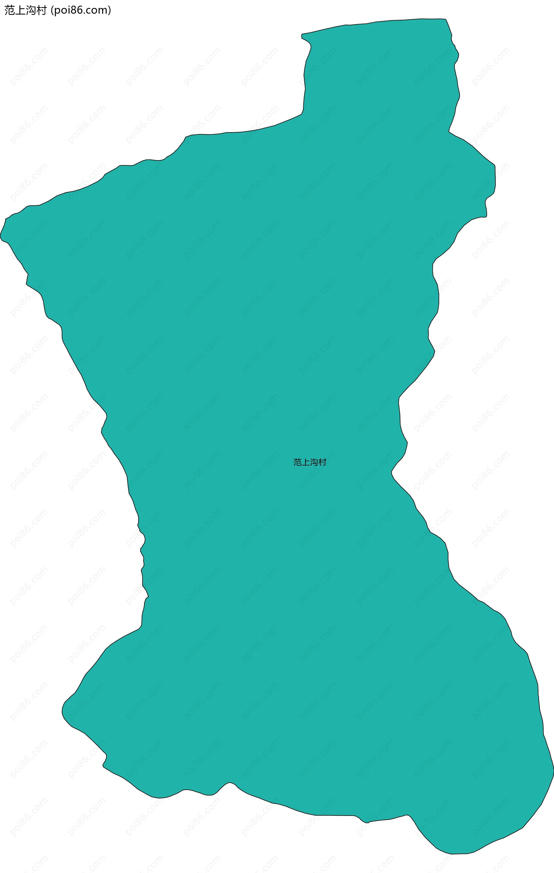 范上沟村边界地图