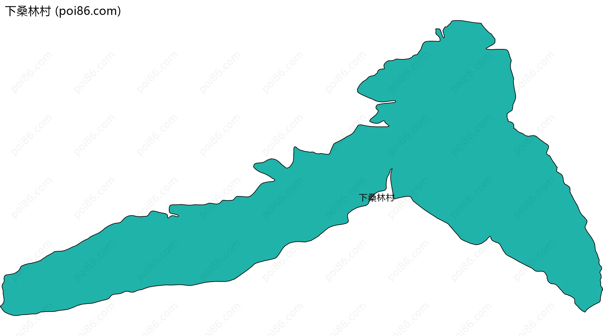 下桑林村边界地图